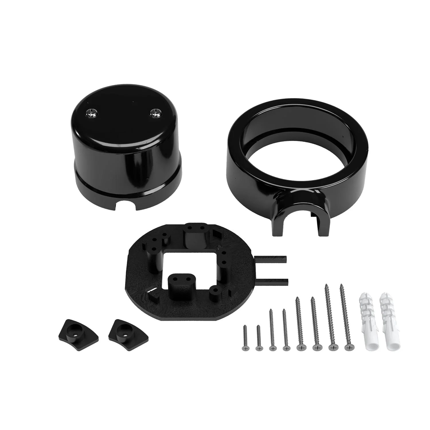 Kit boîte de dérivation et base pour Creative-Tubes en porcelaine - Noir - Image 3