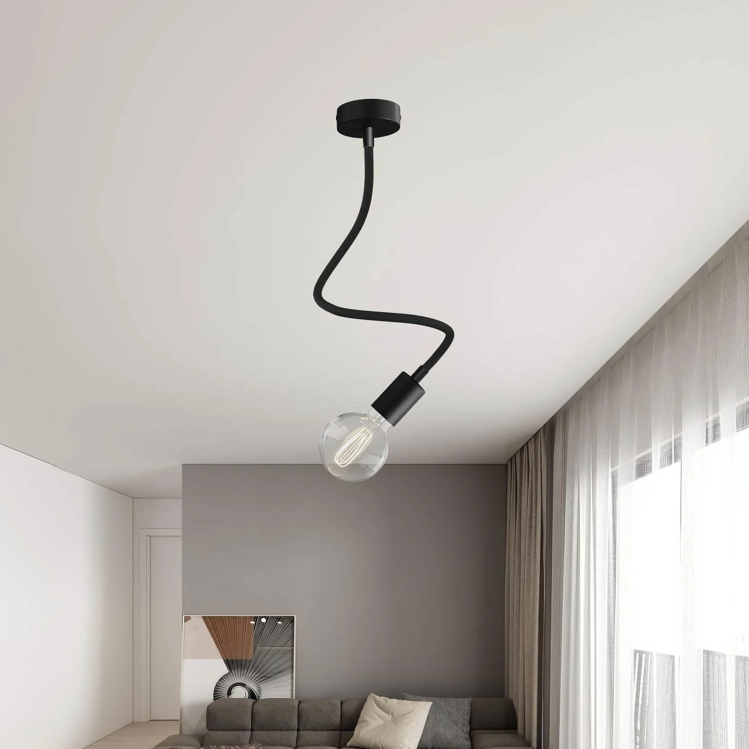 Kit Creative Flex tube flexible d’extension recouvert de tissu RM04 Noir avec embouts métalliques - Image 16