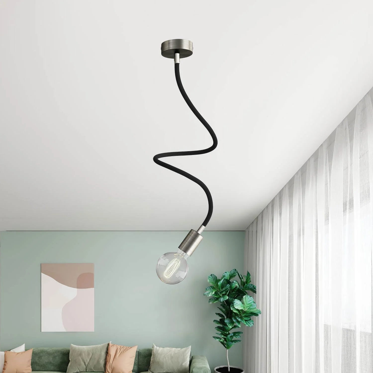 Kit Creative Flex tube flexible d’extension recouvert de tissu RM04 Noir avec embouts métalliques - Image 25