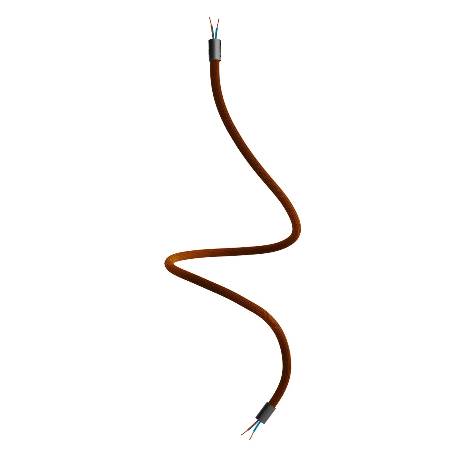 Kit Creative Flex tube flexible d’extension gainé de tissu RM13 Marron avec embouts métalliques - Image 17
