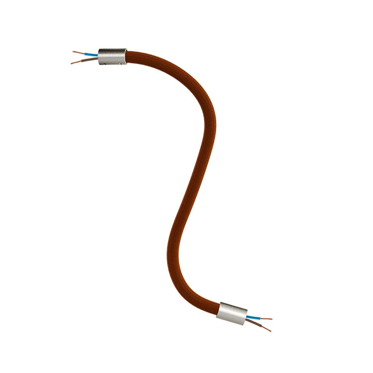 Kit Creative Flex tube flexible d’extension gainé de tissu RM13 Marron avec embouts métalliques - Image 19