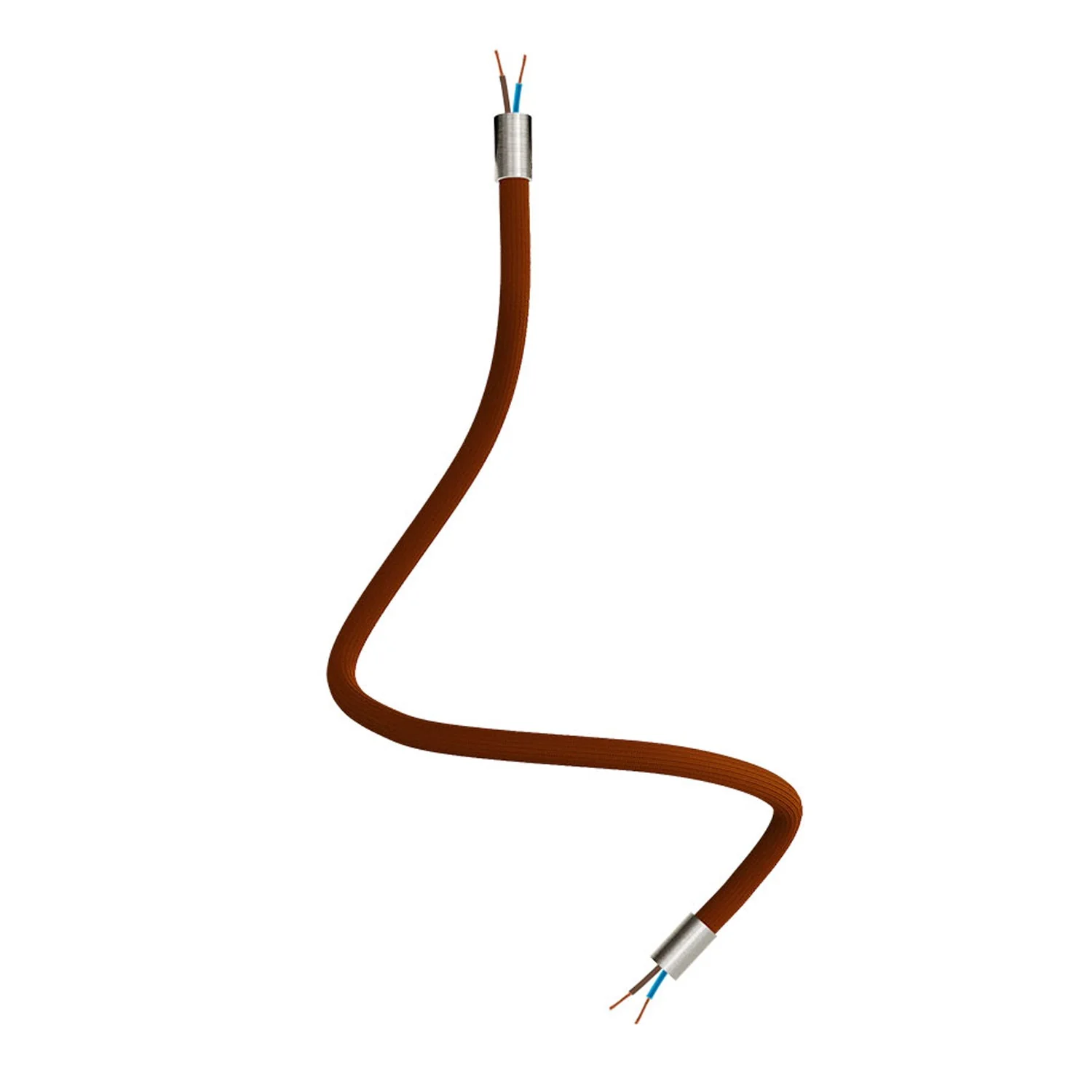 Kit Creative Flex tube flexible d’extension gainé de tissu RM13 Marron avec embouts métalliques - Image 22