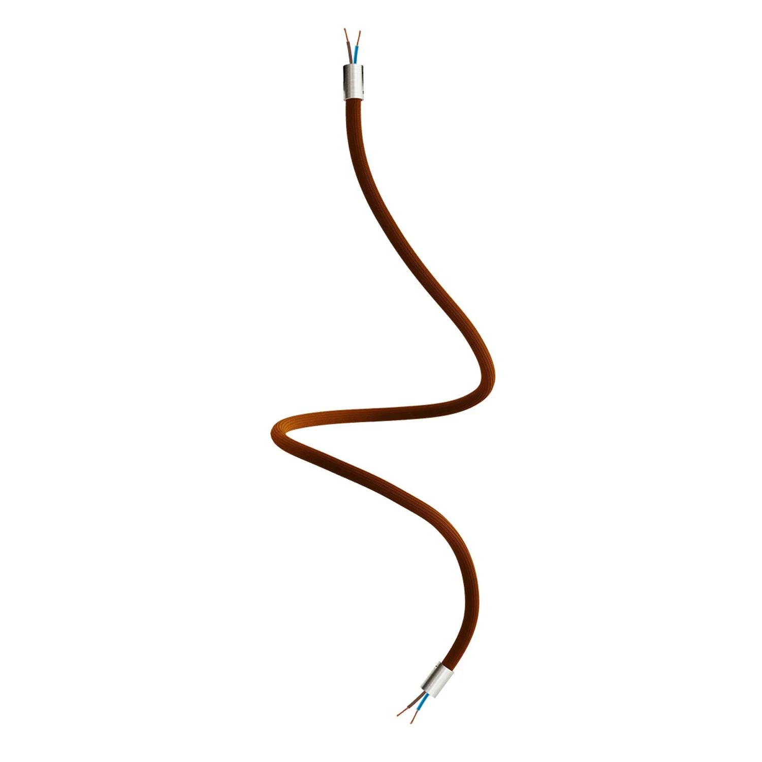 Kit Creative Flex tube flexible d’extension gainé de tissu RM13 Marron avec embouts métalliques - Image 24