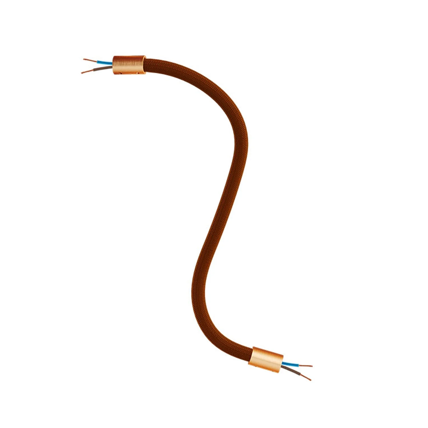 Kit Creative Flex tube flexible d’extension gainé de tissu RM13 Marron avec embouts métalliques - Image 26