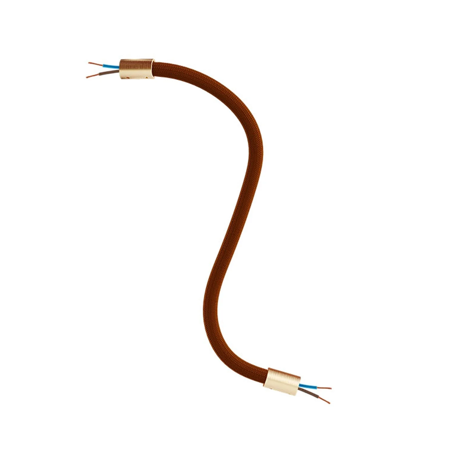 Kit Creative Flex tube flexible d’extension gainé de tissu RM13 Marron avec embouts métalliques - Image 33