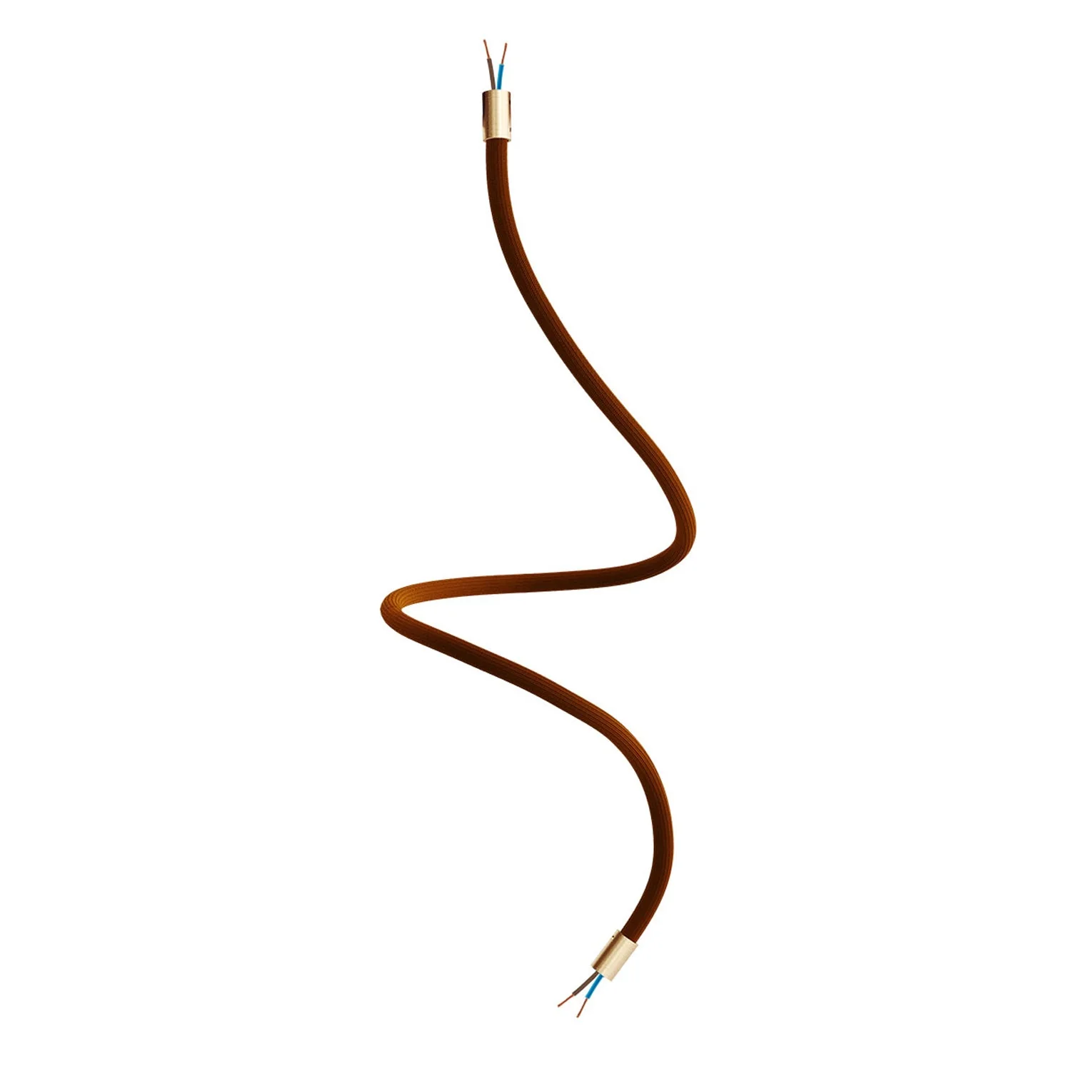 Kit Creative Flex tube flexible d’extension gainé de tissu RM13 Marron avec embouts métalliques - Image 38