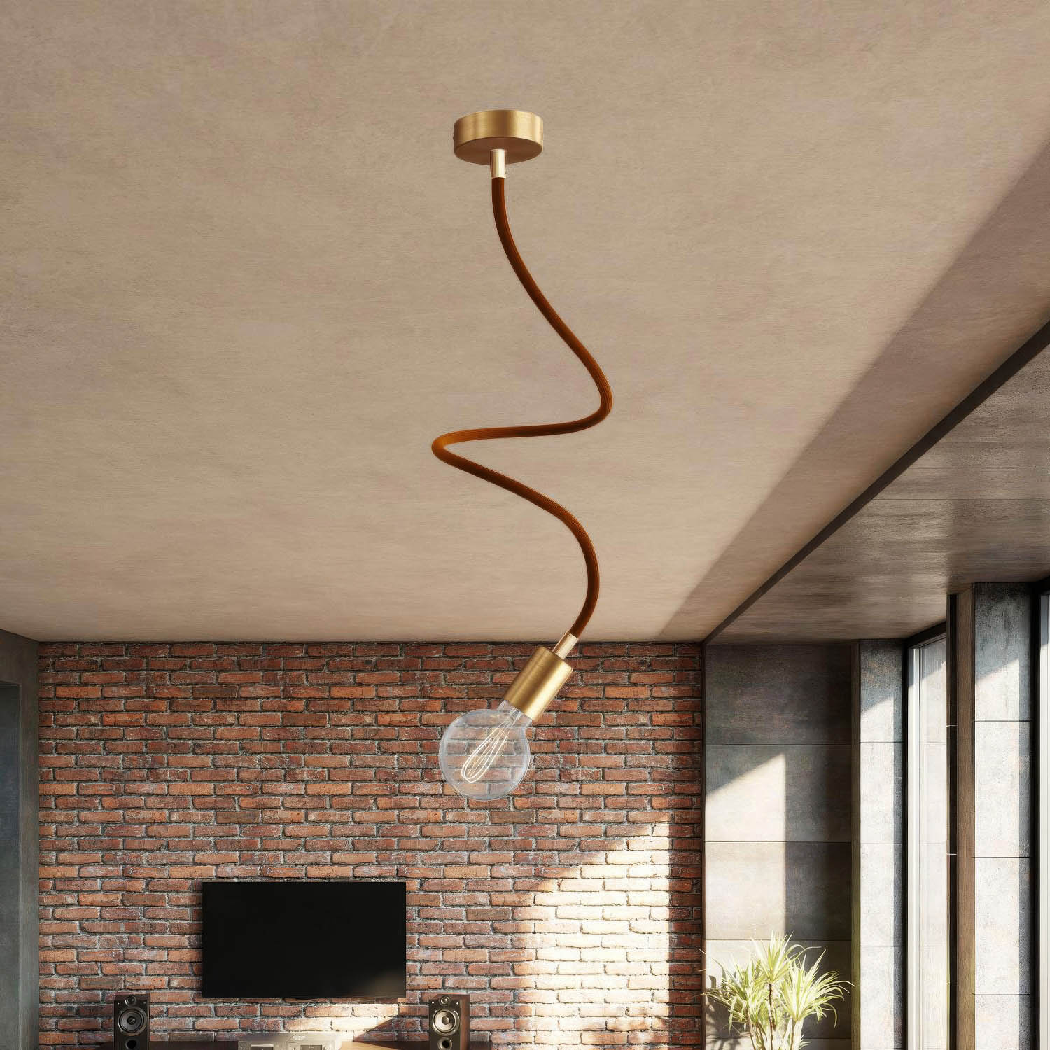 Kit Creative Flex tube flexible d’extension gainé de tissu RM13 Marron avec embouts métalliques - Image 39