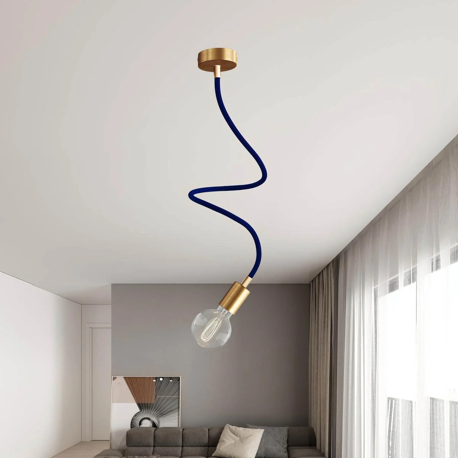 Kit Creative Flex tube flexible d’extension recouvert de tissu RM20 Bleu foncé avec embouts métalliques - Image 39