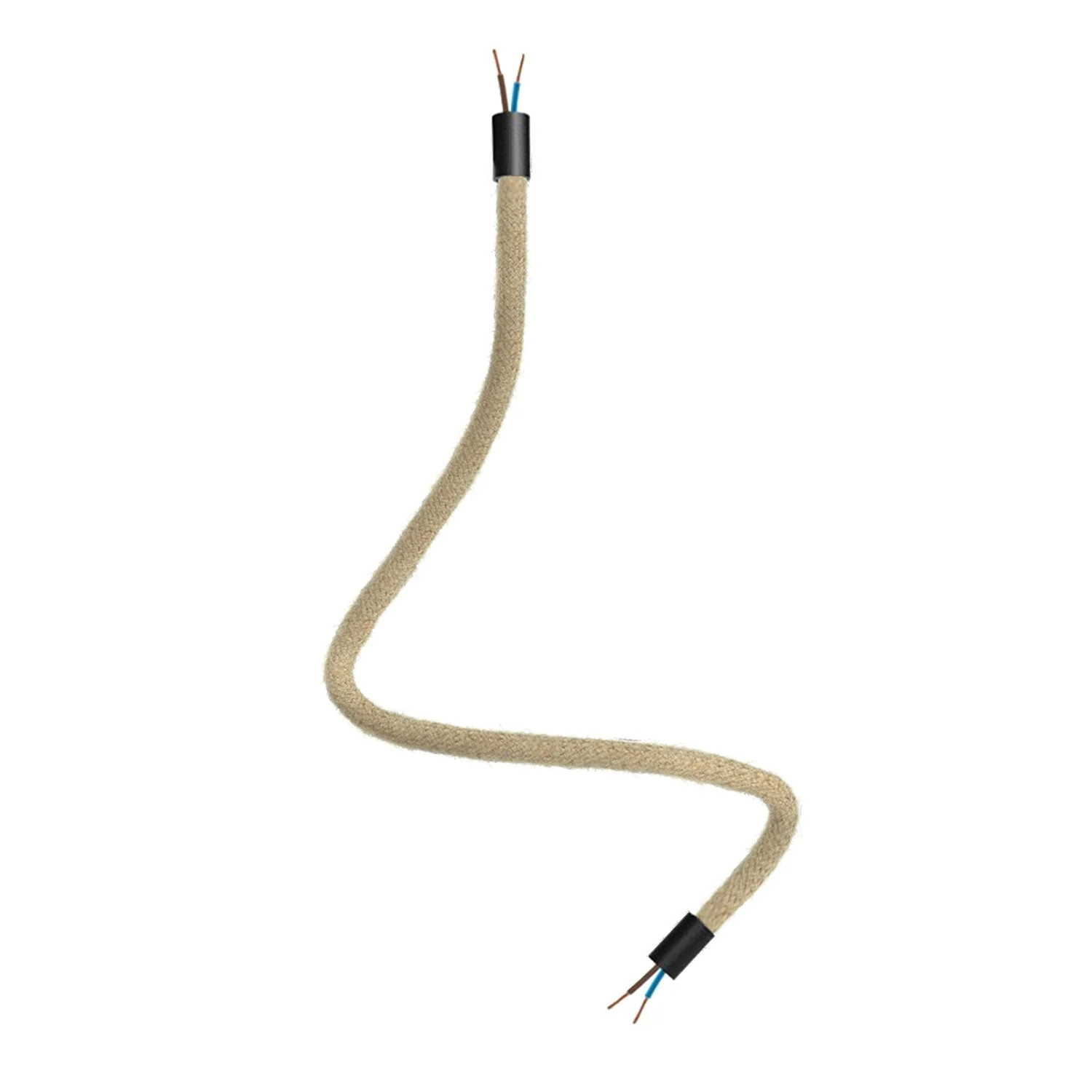 Kit Creative Flex tube d’extension flexible recouvert de jute RN06 Neutre avec embouts métalliques - Image 15