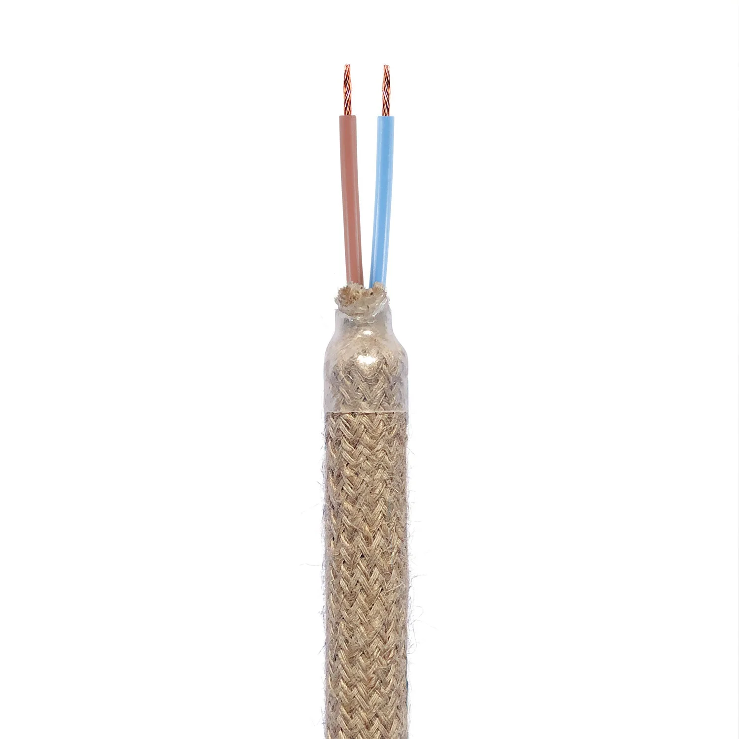 Kit Creative Flex tube d’extension flexible recouvert de jute RN06 Neutre avec embouts métalliques - Image 2