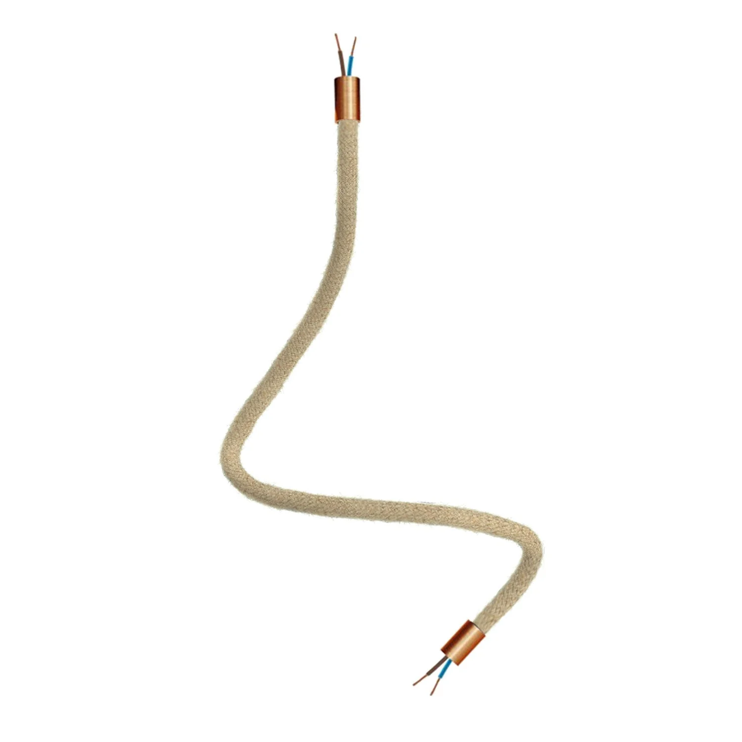 Kit Creative Flex tube d’extension flexible recouvert de jute RN06 Neutre avec embouts métalliques - Image 29