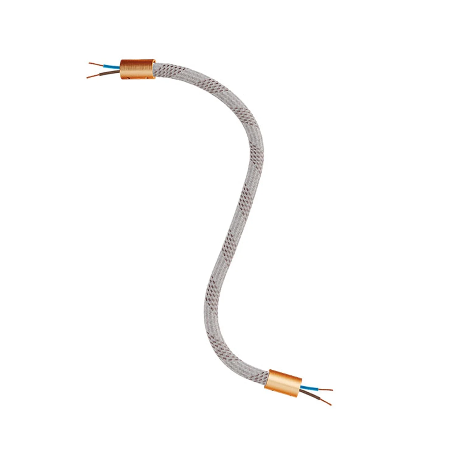 Kit Creative Flex tube flexible d’extension gainé de tissu RM72 Mèlange clair avec embouts métalliques - Image 26
