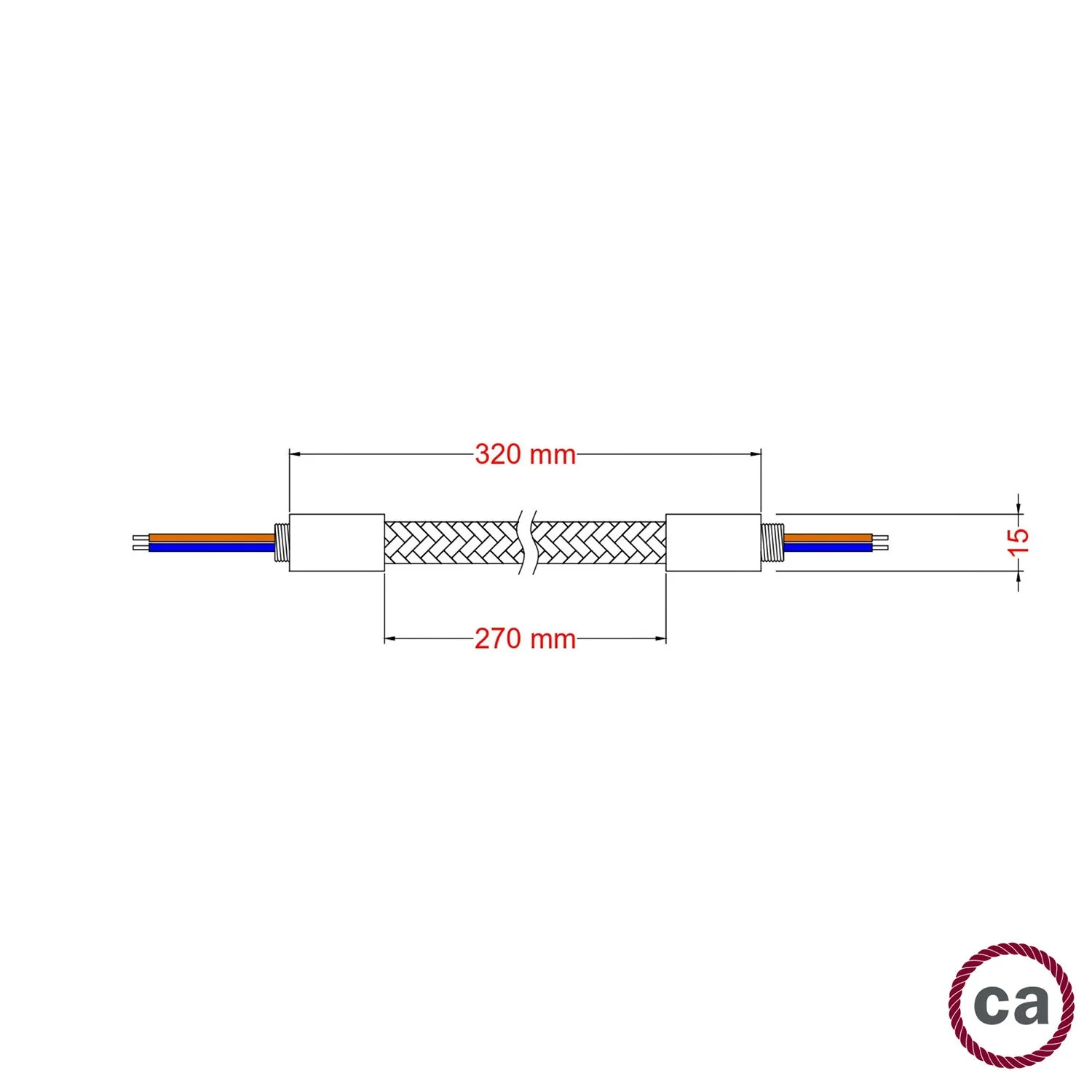 Kit Creative Flex tube flexible d’extension recouvert de tissu RM75 Titane avec embouts métalliques - Image 5