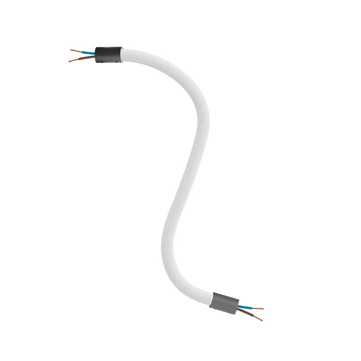 Kit Creative Flex tube d’extension flexible recouvert de tissu RM01 Blanc avec embouts métalliques - Image 12