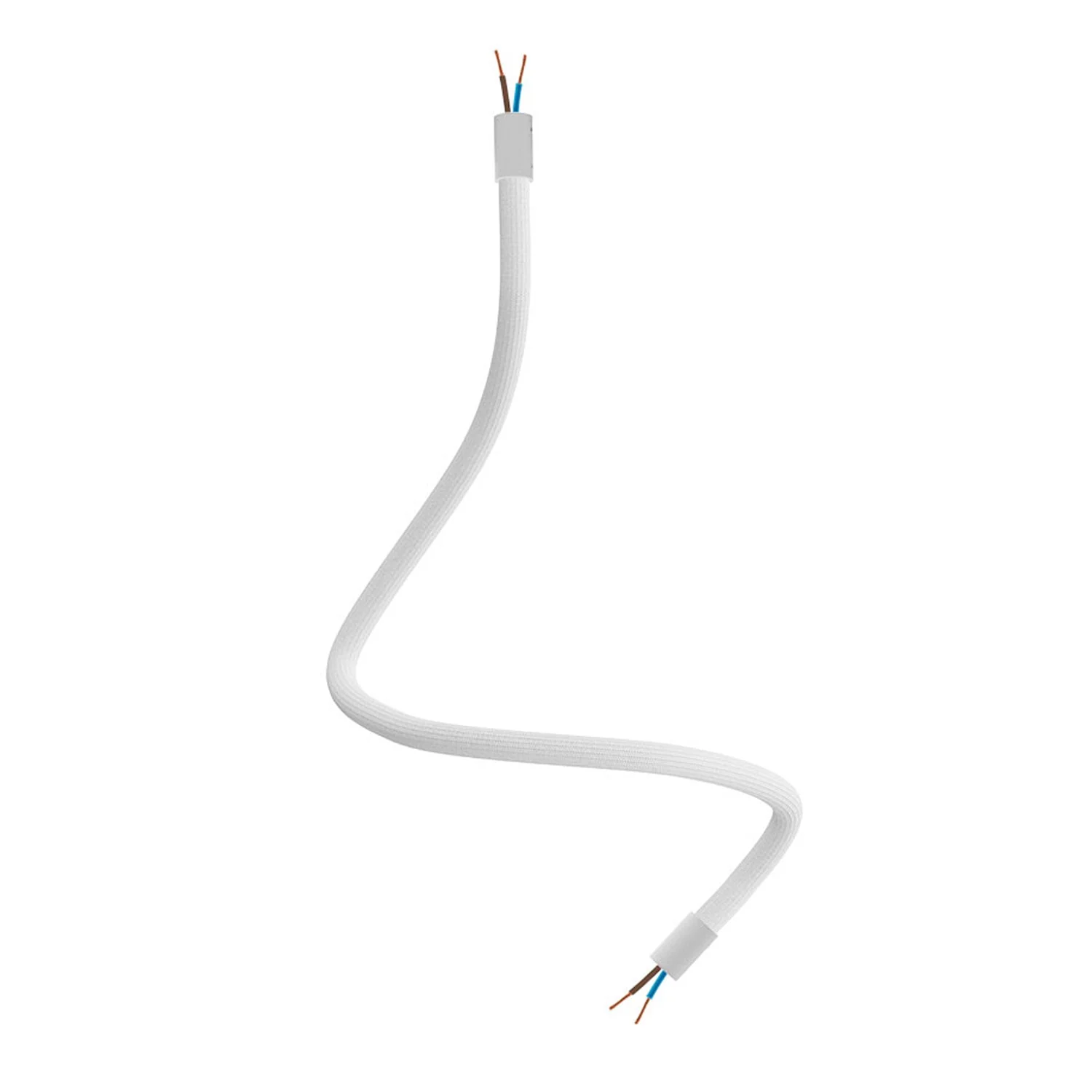 Kit Creative Flex tube d’extension flexible recouvert de tissu RM01 Blanc avec embouts métalliques - Image 6