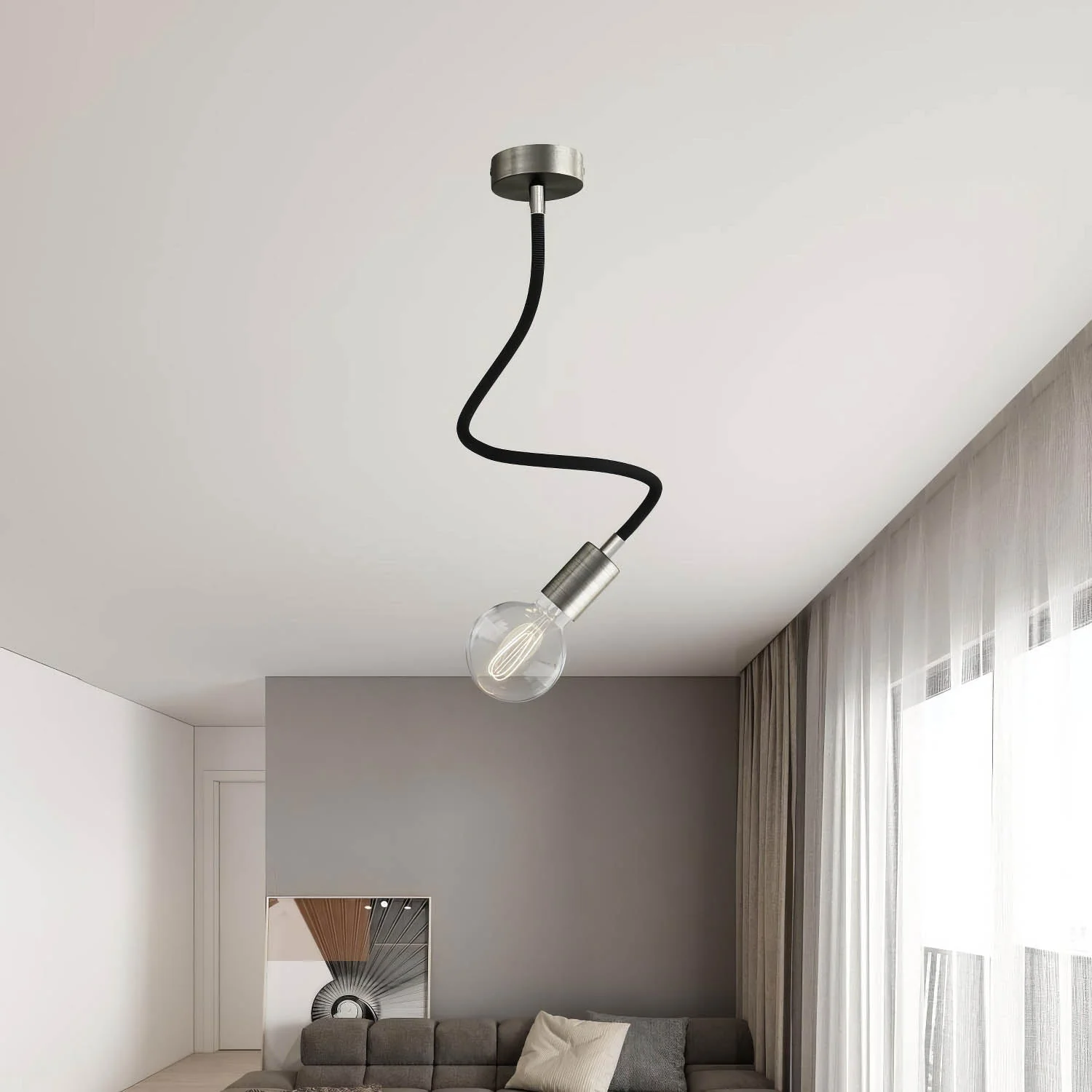 Kit Creative Flex tube flexible d’extension gainé de tissu RZ30 Noir Fer avec embouts métalliques - Image 23