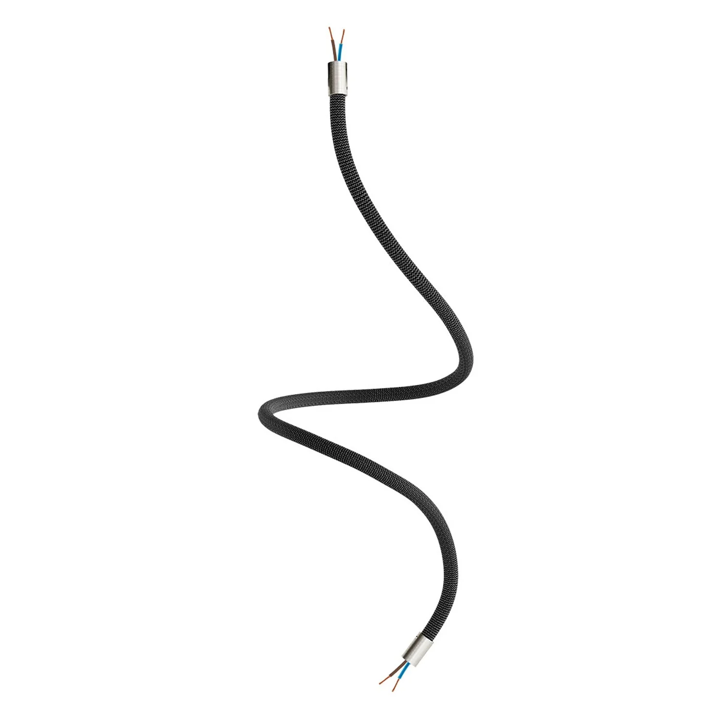 Kit Creative Flex tube flexible d’extension gainé de tissu RZ30 Noir Fer avec embouts métalliques - Image 24