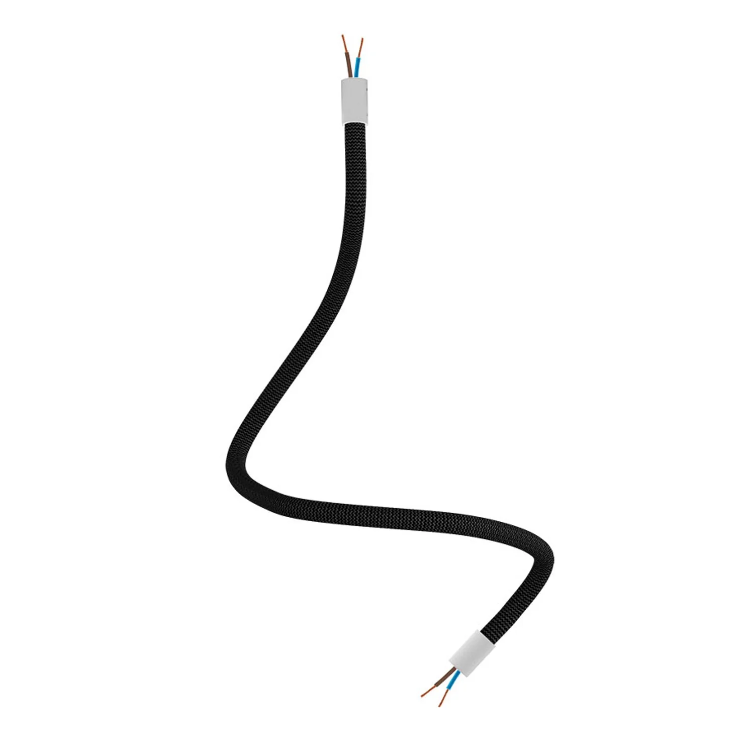 Kit Creative Flex tube flexible d’extension gainé de tissu RZ30 Noir Fer avec embouts métalliques - Image 6