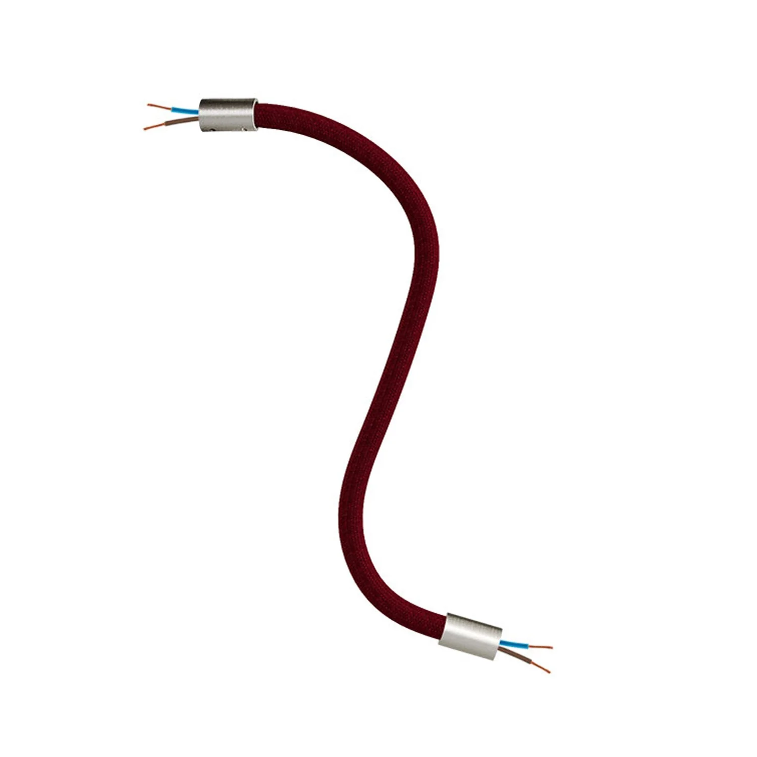 Kit Creative Flex tube flexible d’extension gainé de tissu RM19 Bordeaux avec embouts métalliques - Image 19