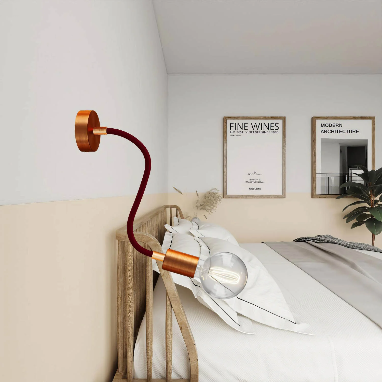 Kit Creative Flex tube flexible d’extension gainé de tissu RM19 Bordeaux avec embouts métalliques - Image 27