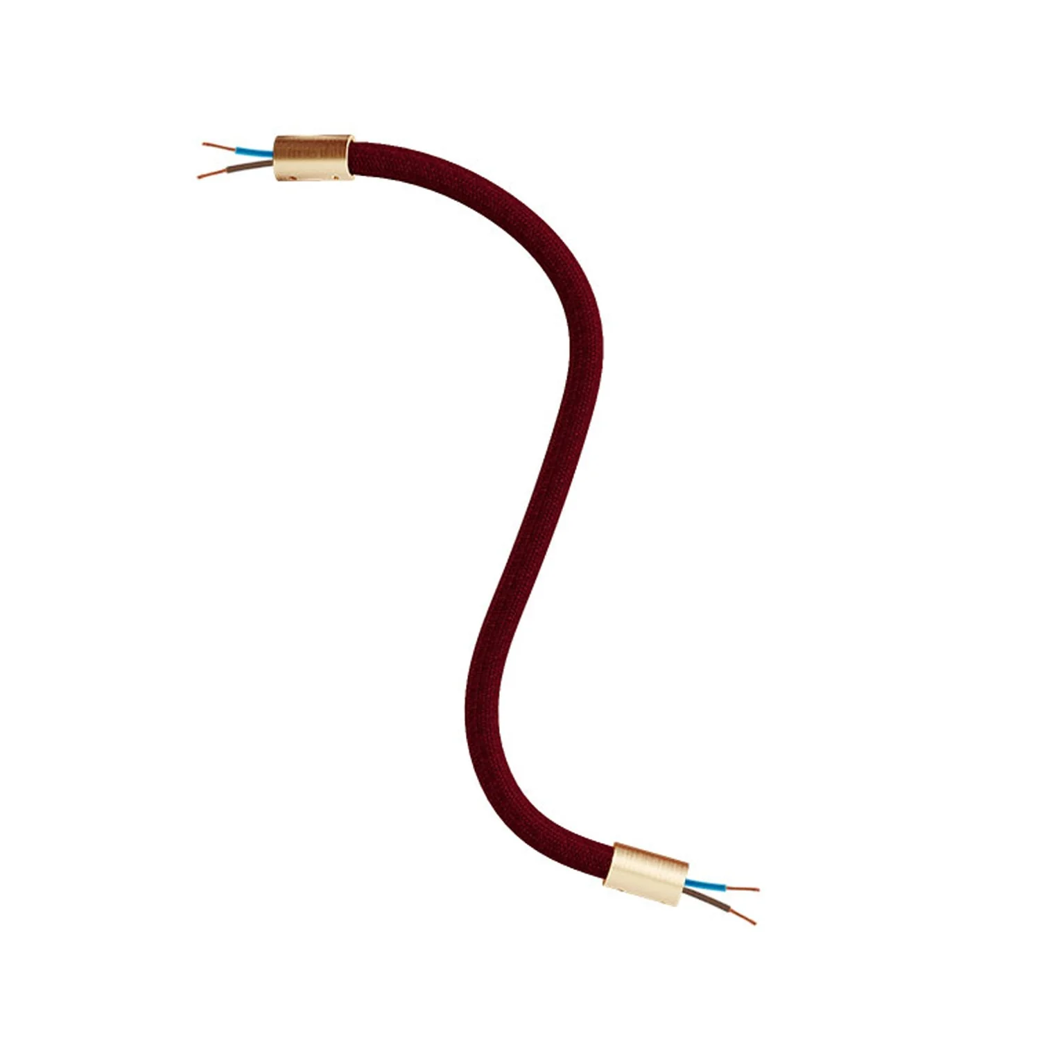 Kit Creative Flex tube flexible d’extension gainé de tissu RM19 Bordeaux avec embouts métalliques - Image 33