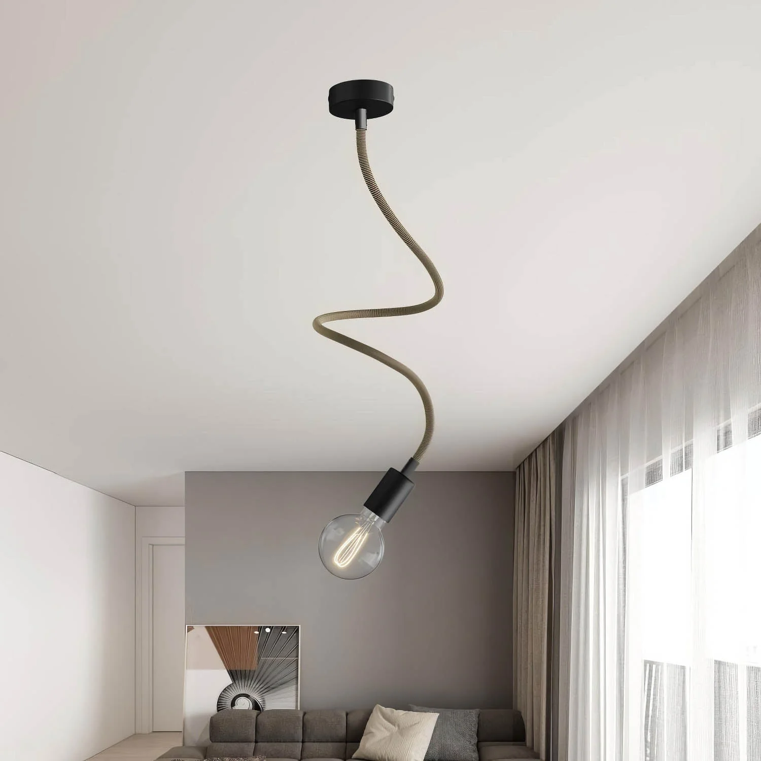 Kit Creative Flex tube flexible d’extension gainé de tissu RZ24 Noir et Or avec embouts métalliques - Image 18