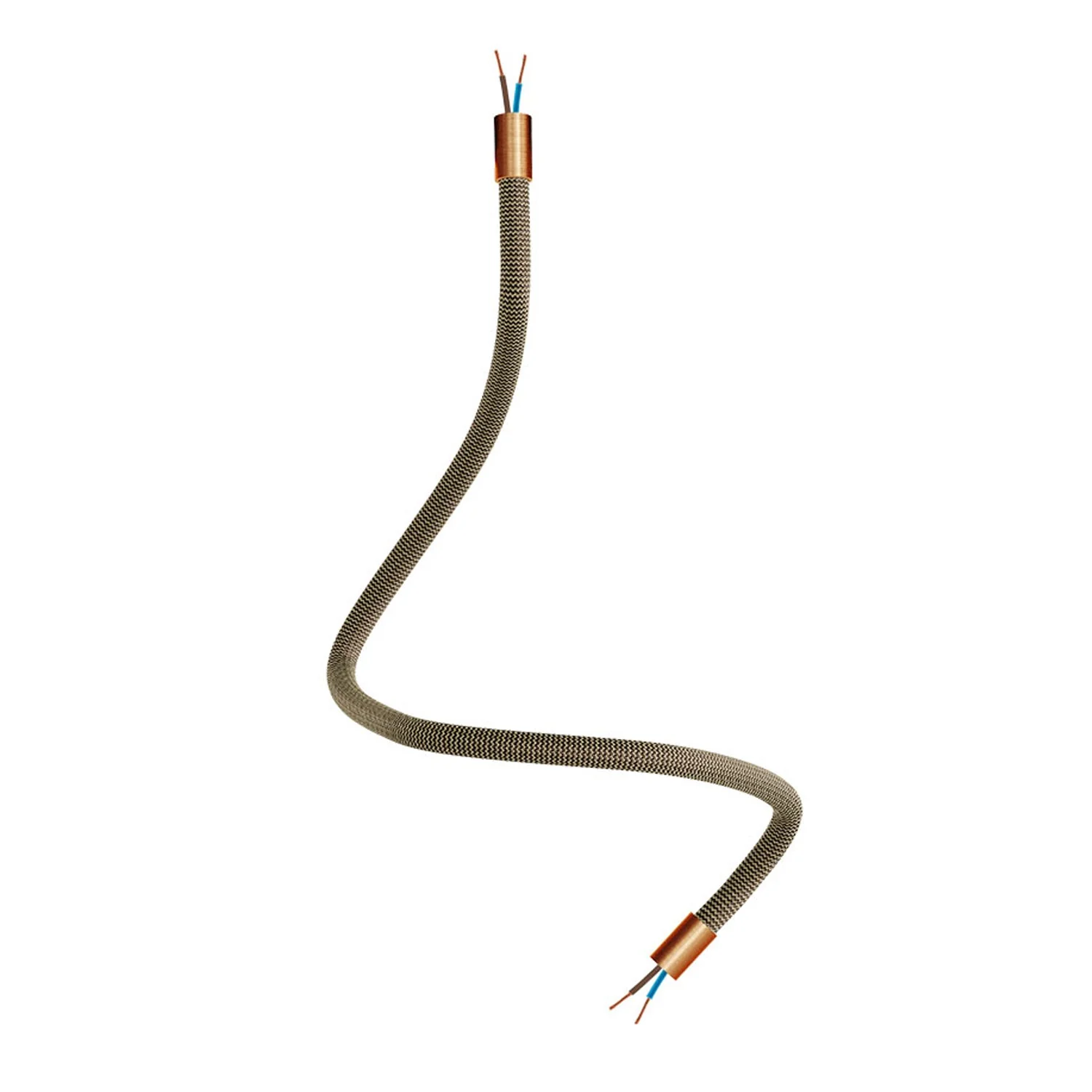 Kit Creative Flex tube flexible d’extension gainé de tissu RZ24 Noir et Or avec embouts métalliques - Image 29