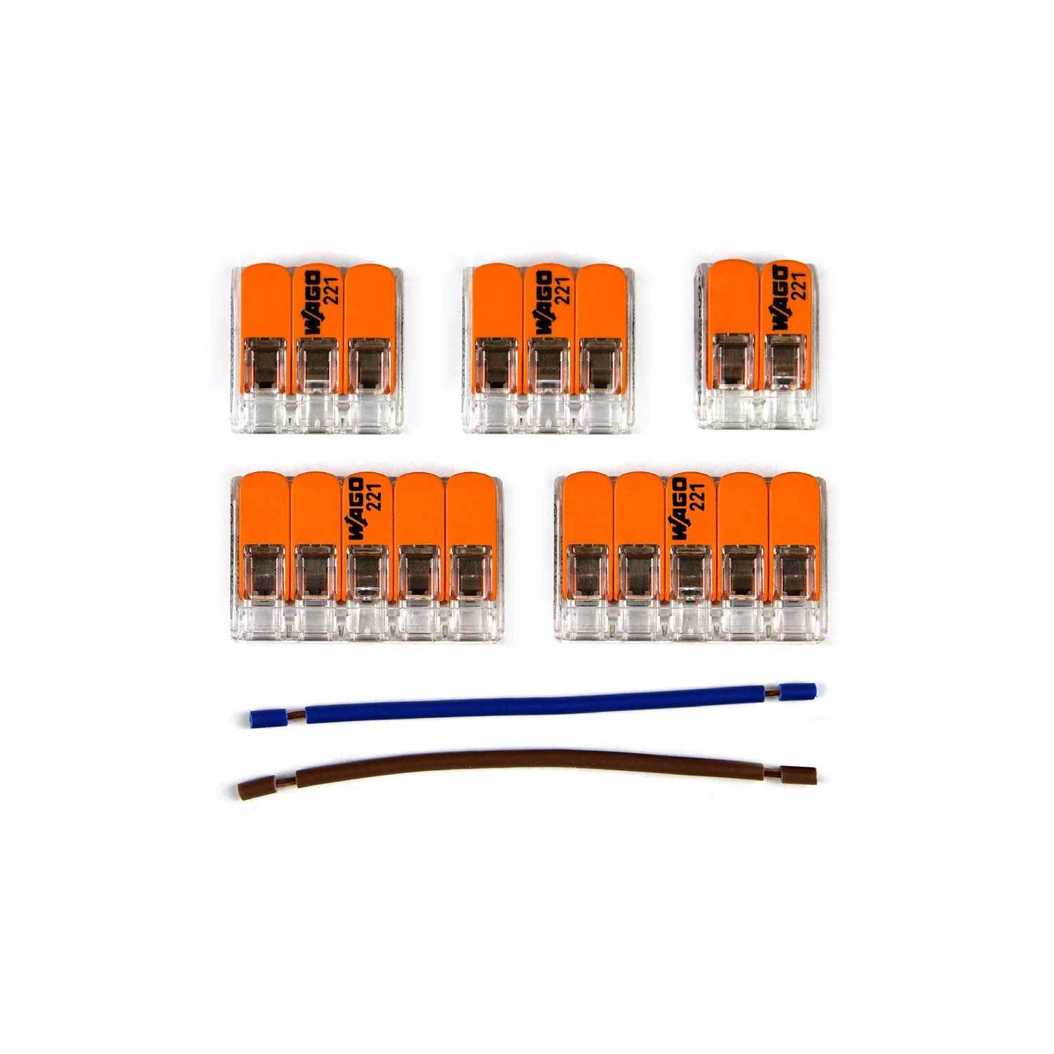 Kit de connexion WAGO compatible avec câble 2x pour pavillon à 5 trous