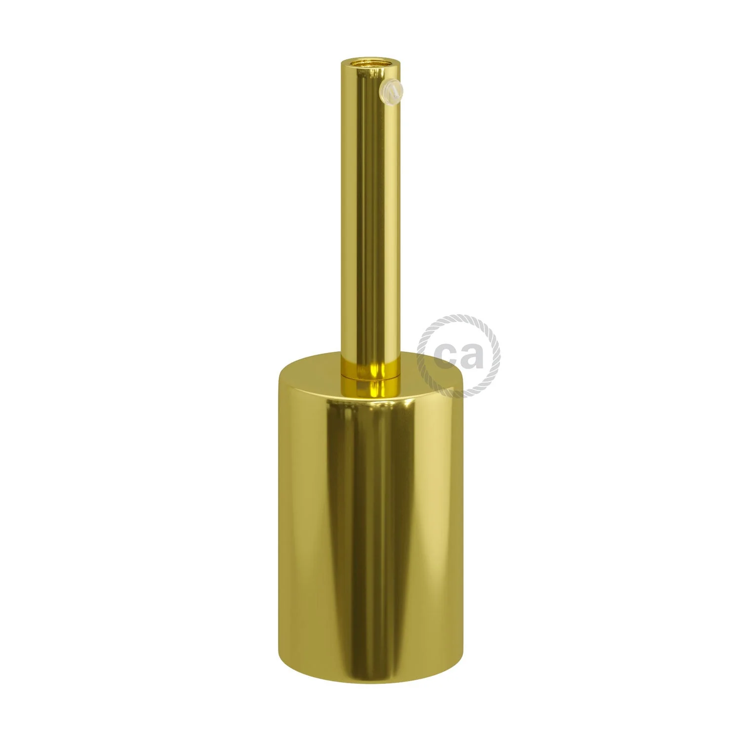 Kit douille cylindrique métal UL E26 avec serre-câble 7 cm – Laiton - Image 3