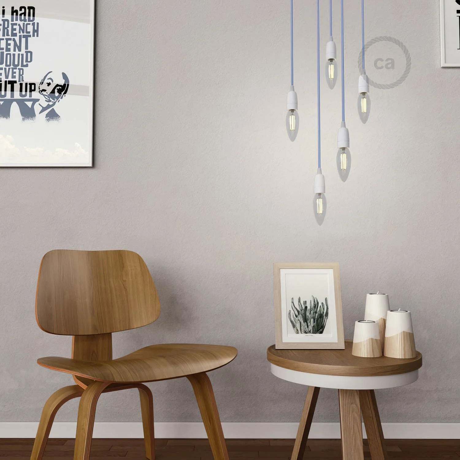 Kit douille E14 en porcelaine - Blanc - Image 2