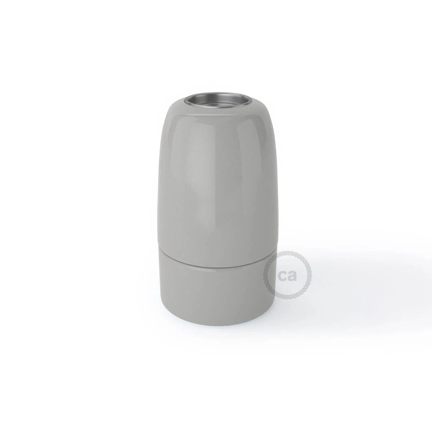 Kit douille E14 en porcelaine - Gris - Image 3