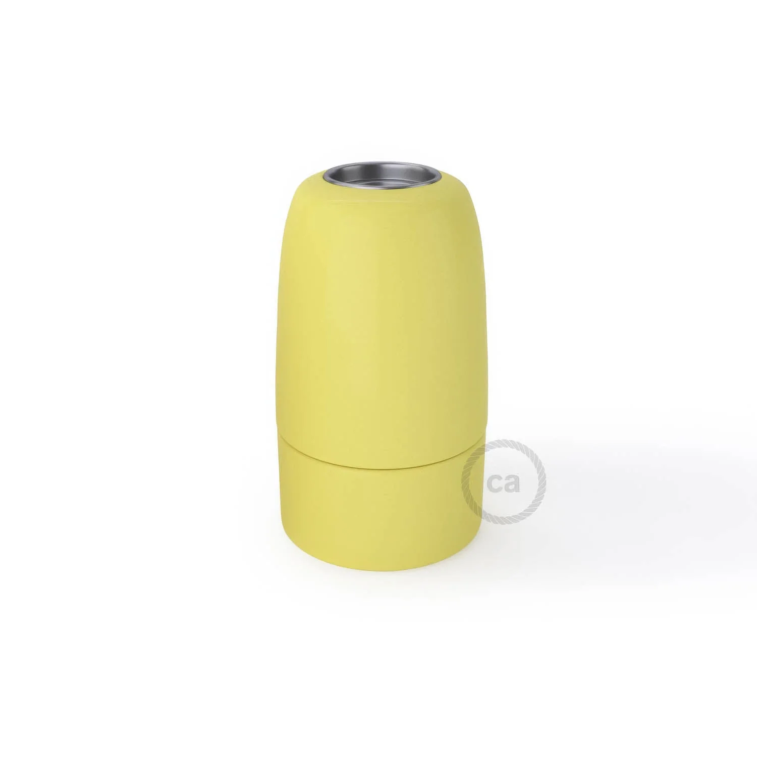 Kit douille E14 en porcelaine - Jaune - Image 3