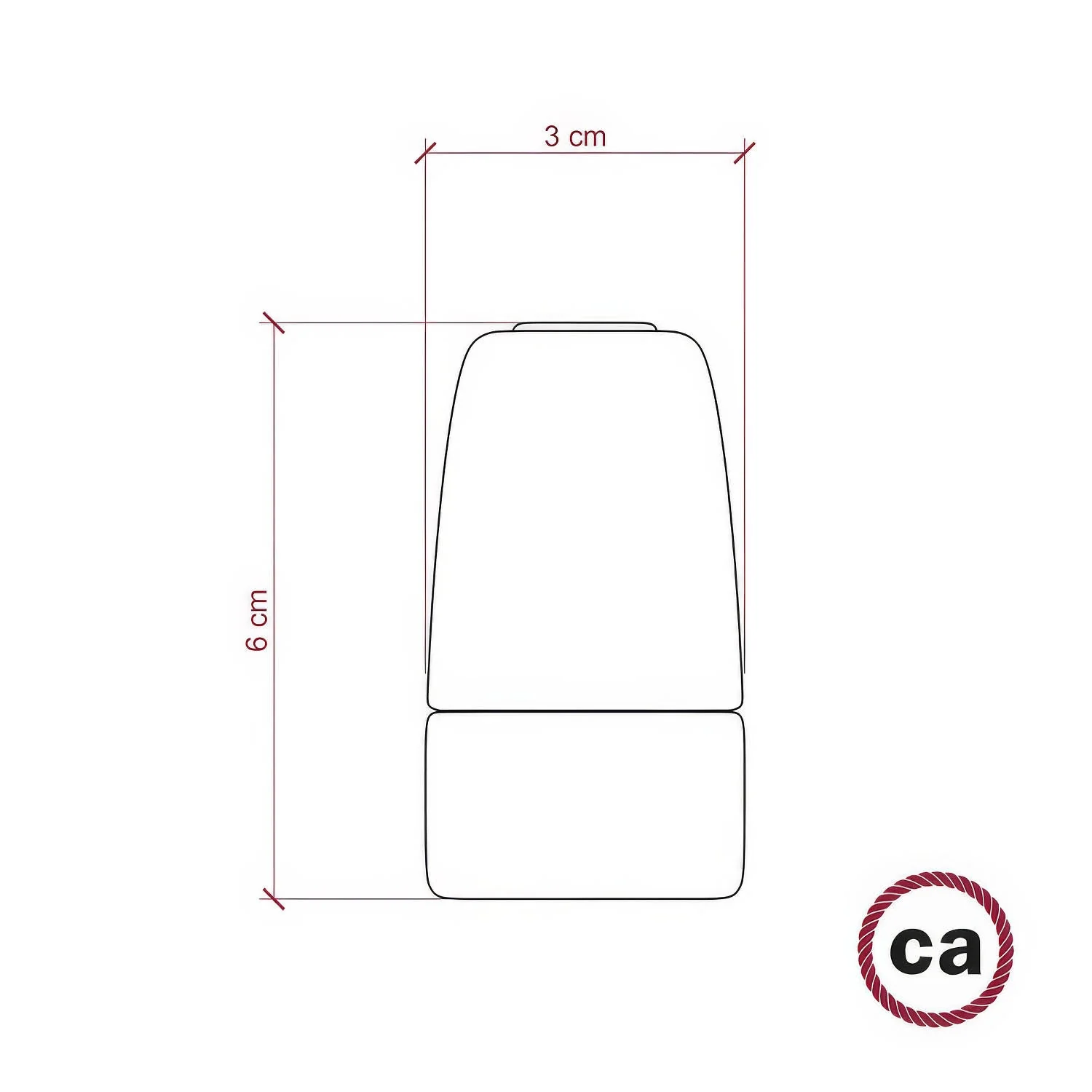 Kit douille E14 en porcelaine - Jaune - Image 4