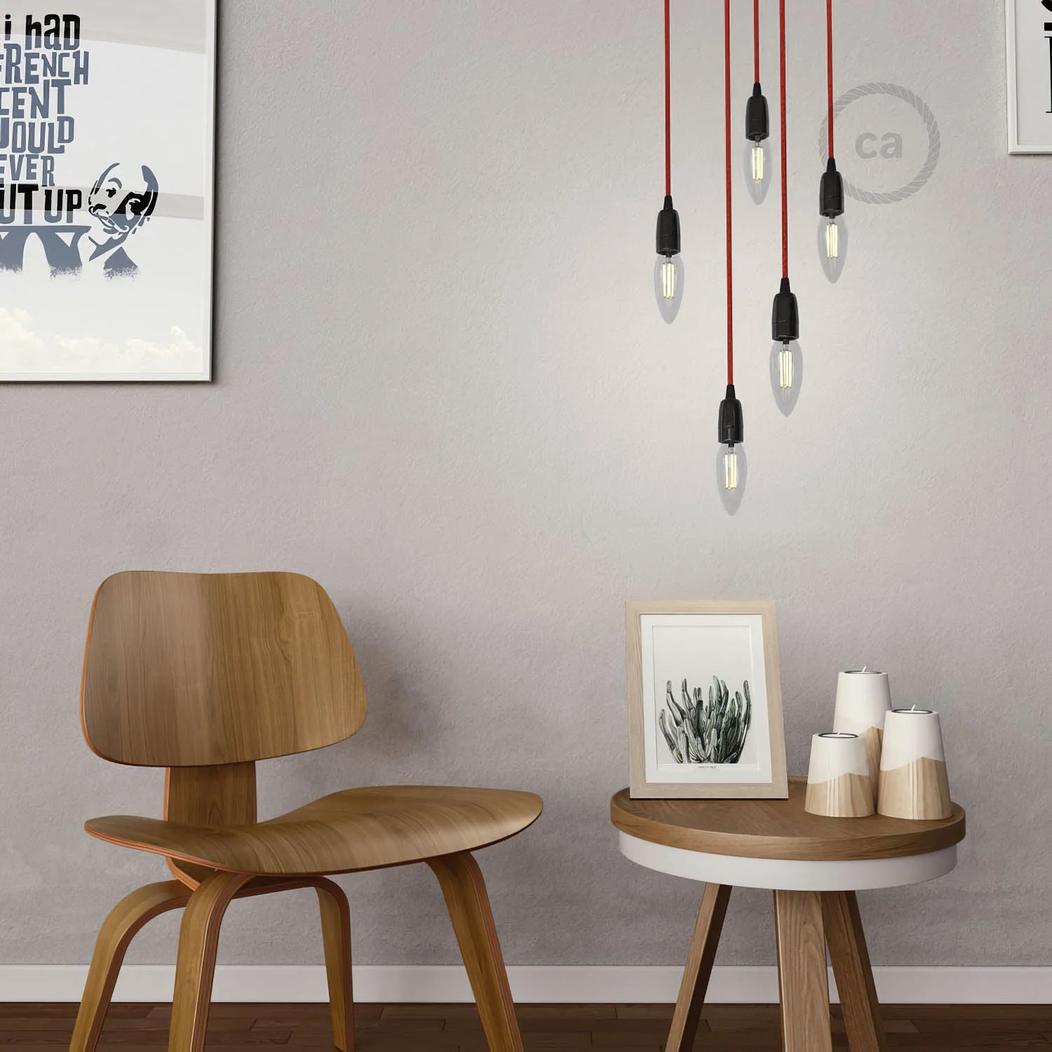 Kit douille E14 en porcelaine - Noir - Image 2