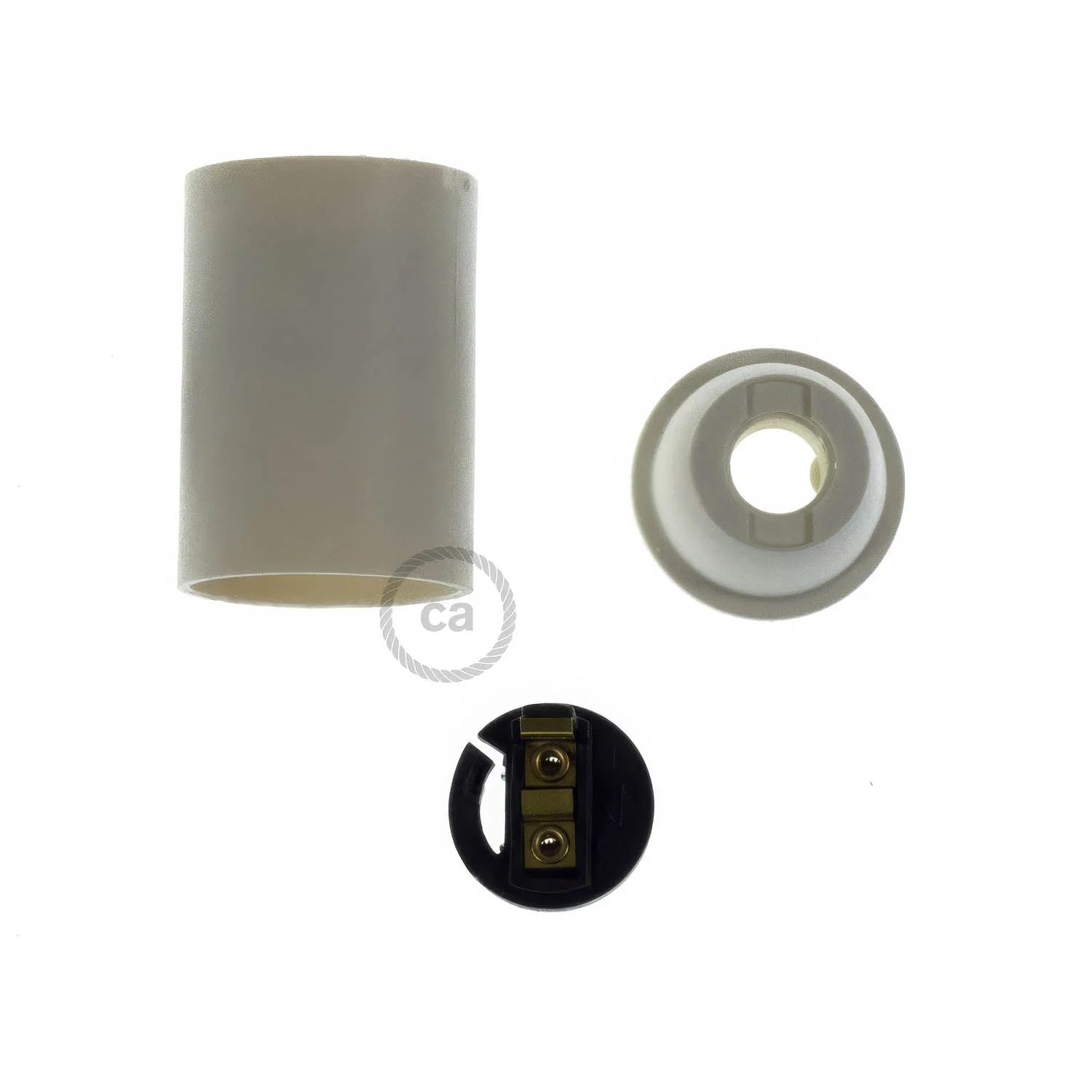 Kit douille E14 en thermoplastique - Blanc - Image 2