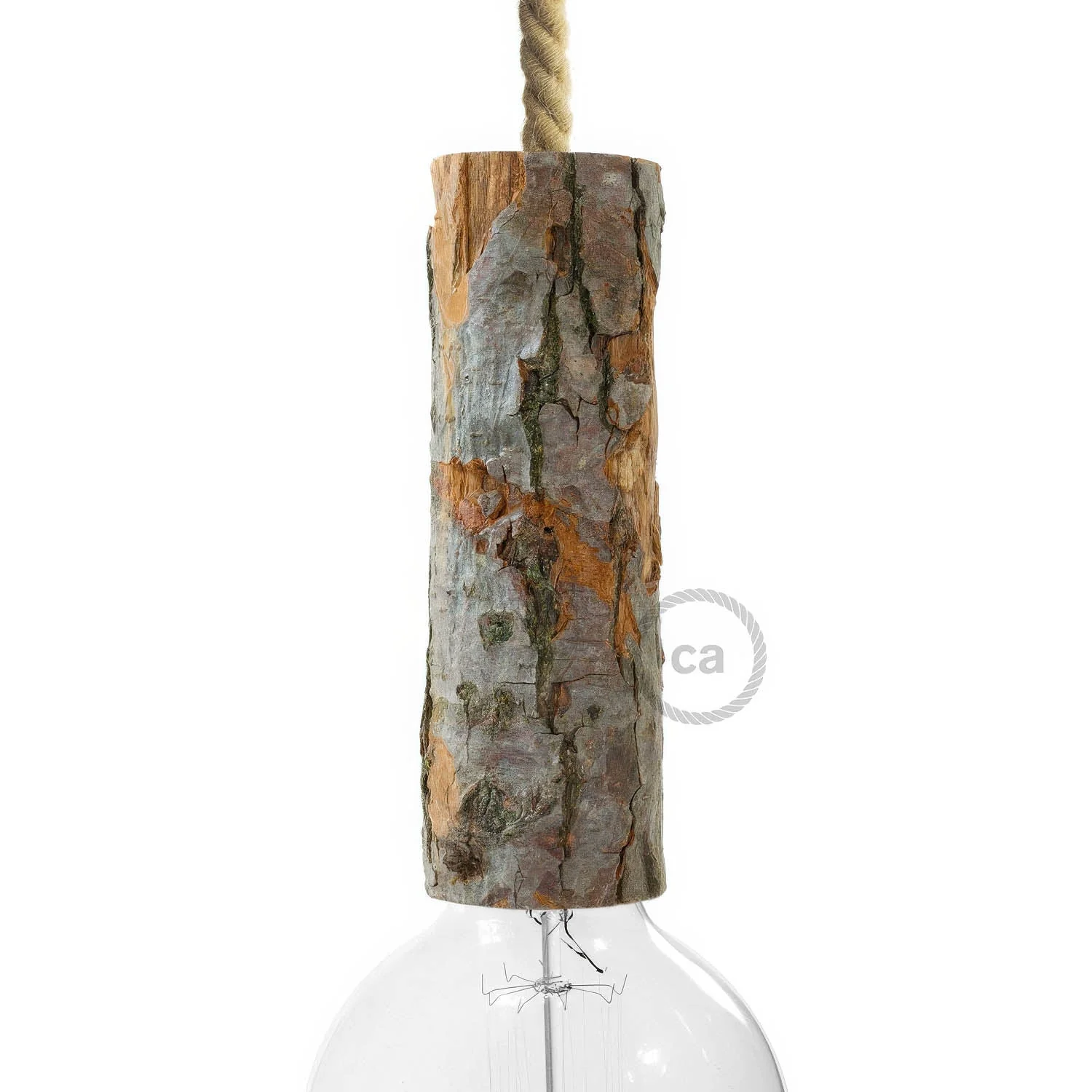 Kit Douille E26 Log Light - Écorce