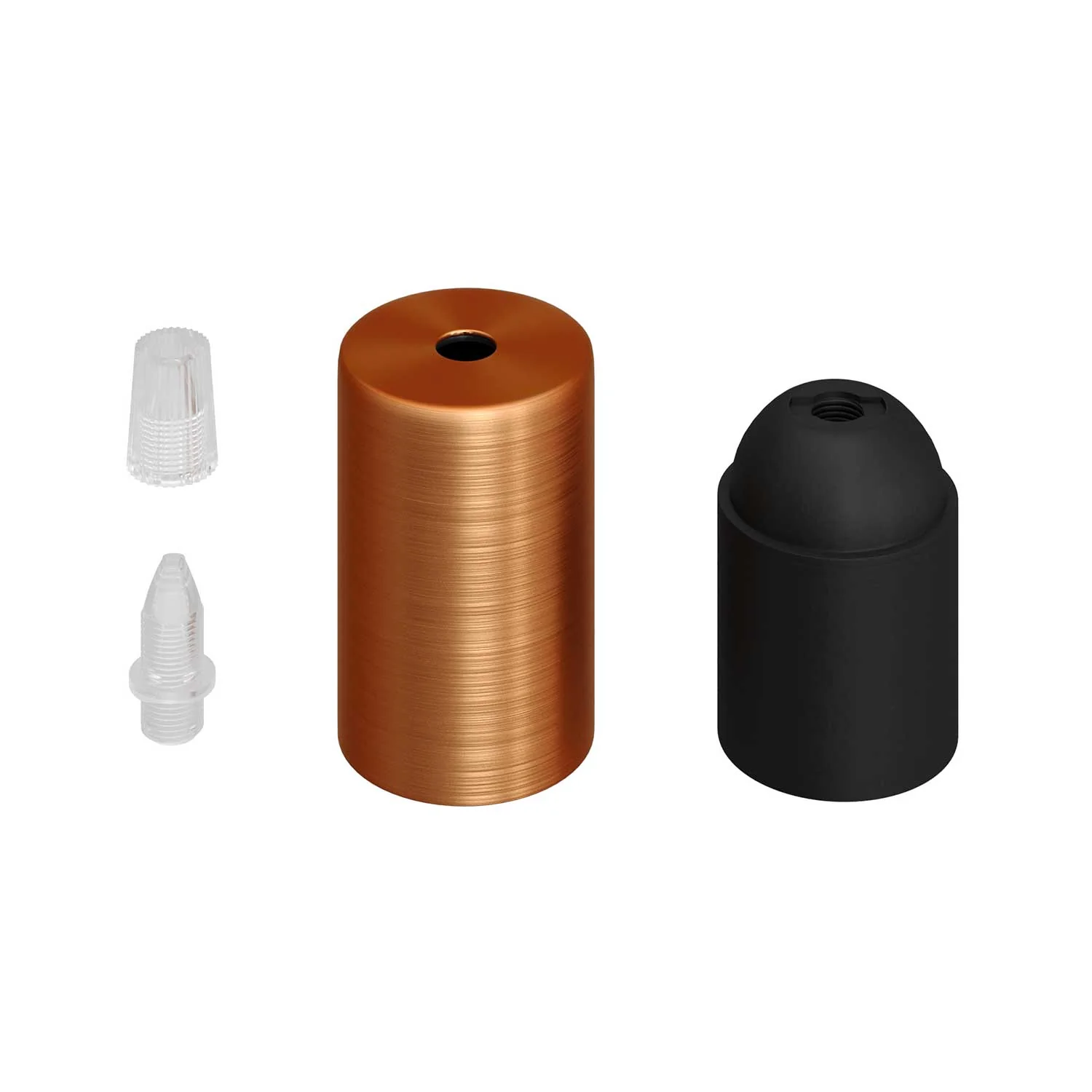 Kit douille UL E26 en métal Flat Top - Cuivre brossé - Image 2