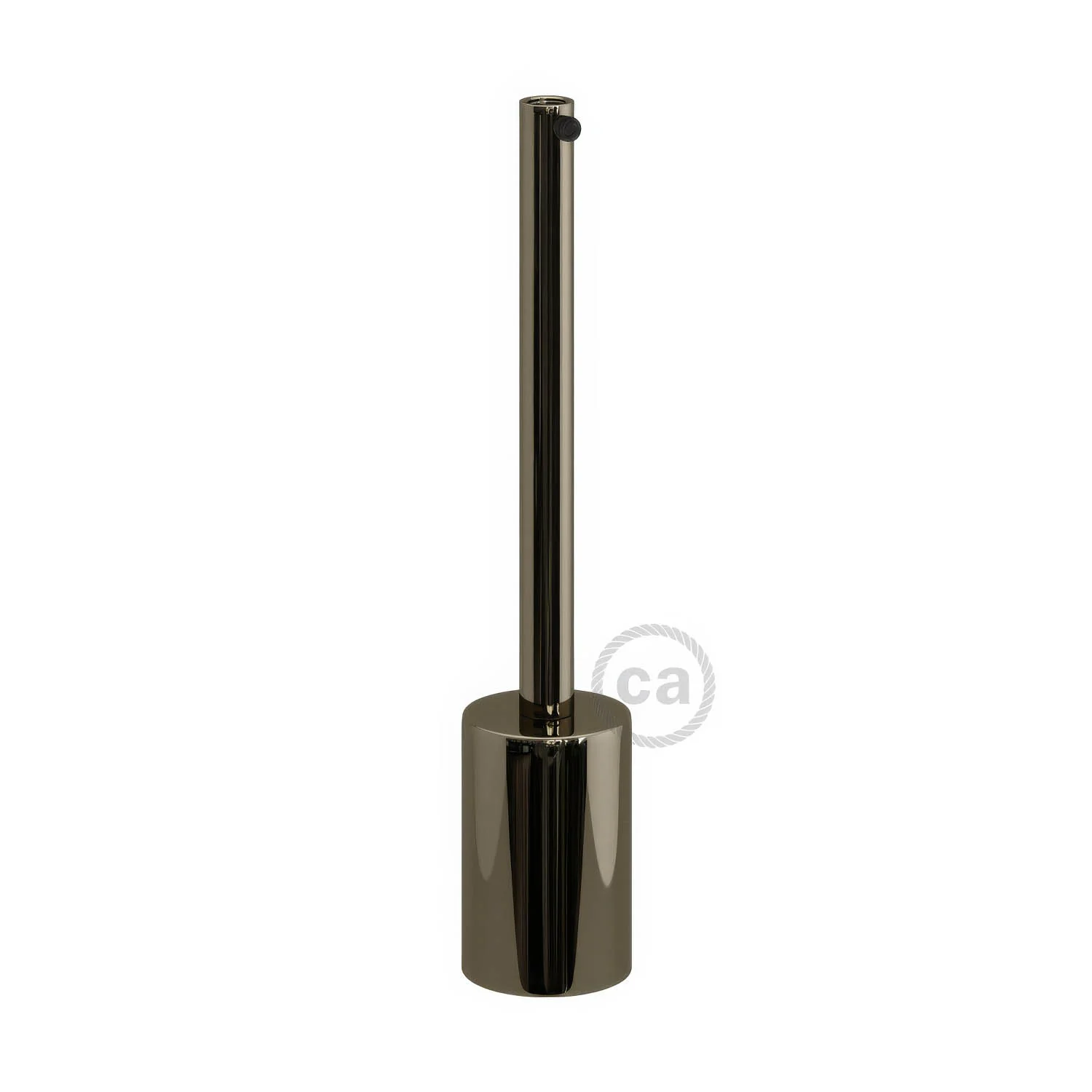 Kit douille E27 cylindrique en métal avec serre-câble de 15 cm - Noir perle - Image 3