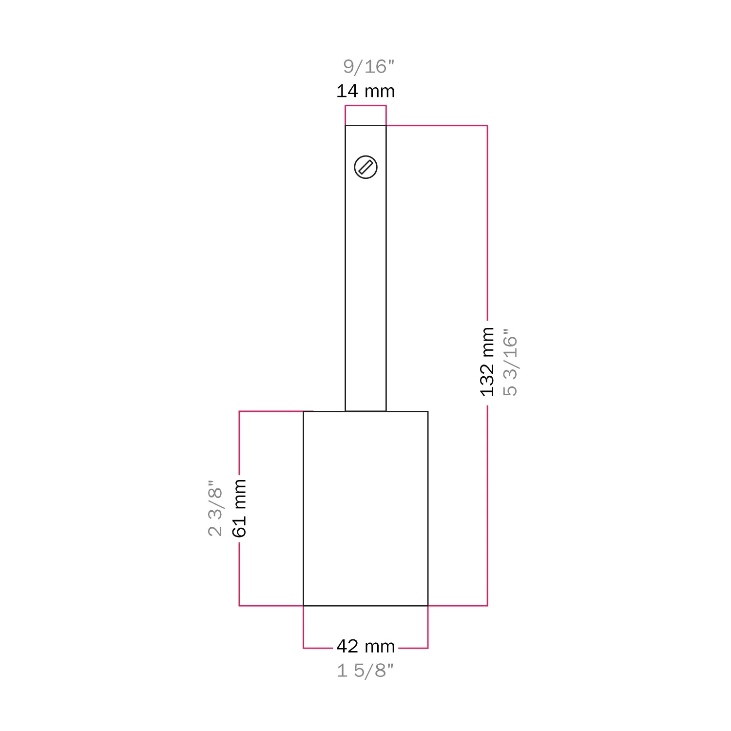 Kit douille E27 cylindrique en métal avec serre-câble de 7 cm - Noir - Image 4