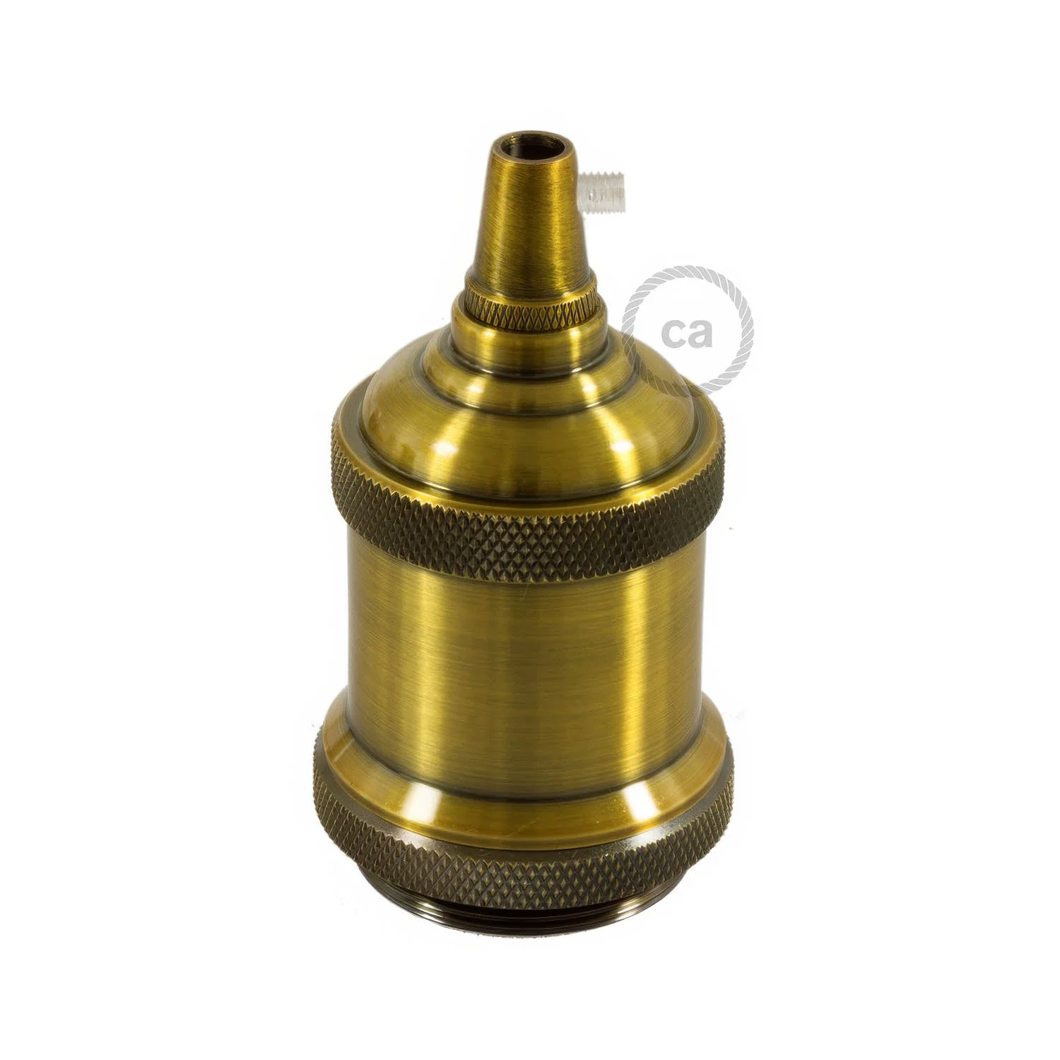 Kit douille E27 en aluminium vintage - Laiton - Image 3