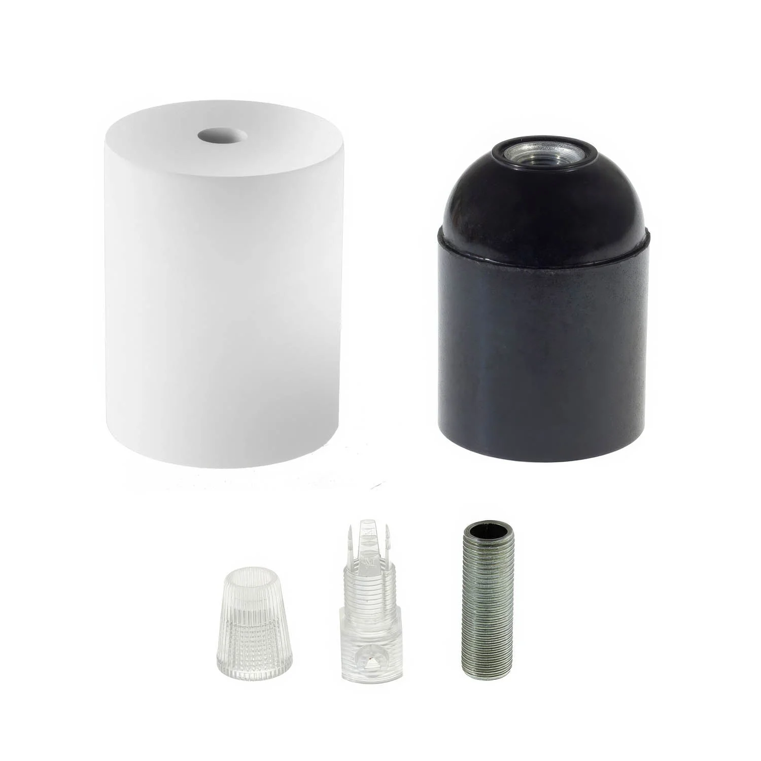 Kit douille E27 en bois - Blanc - Image 2