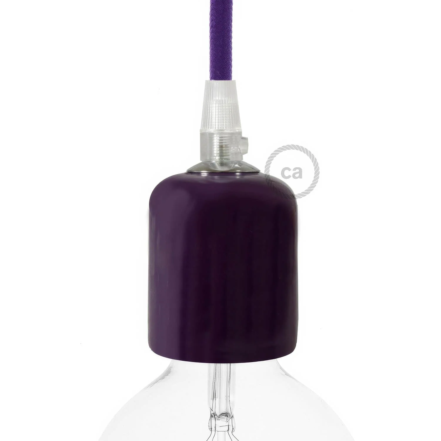 Kit douille E27 en céramique - Violet