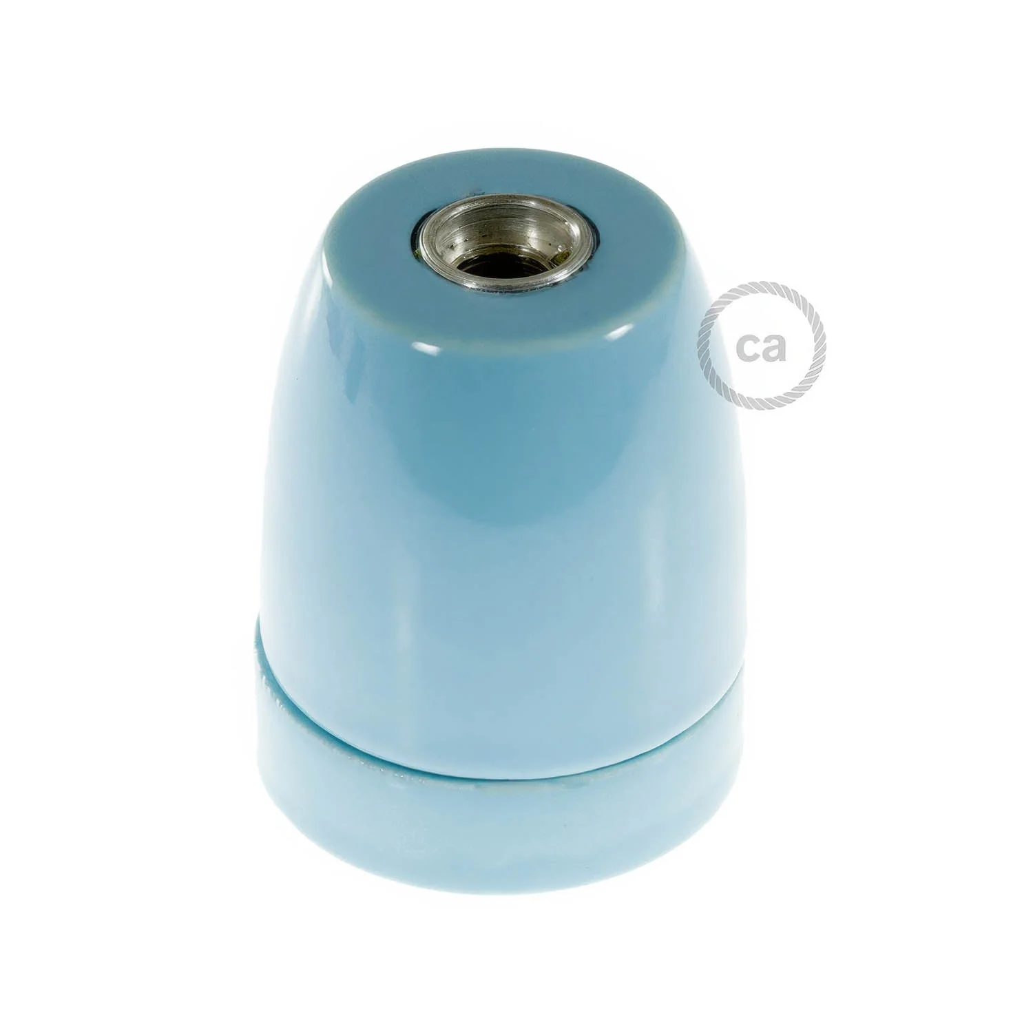 Kit douille E27 en porcelaine - Bleu clair - Image 3