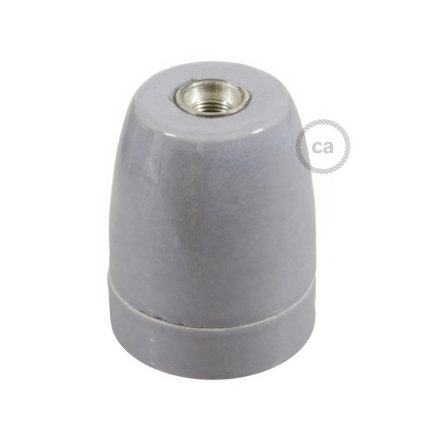 Kit douille E27 en porcelaine - Gris - Image 3
