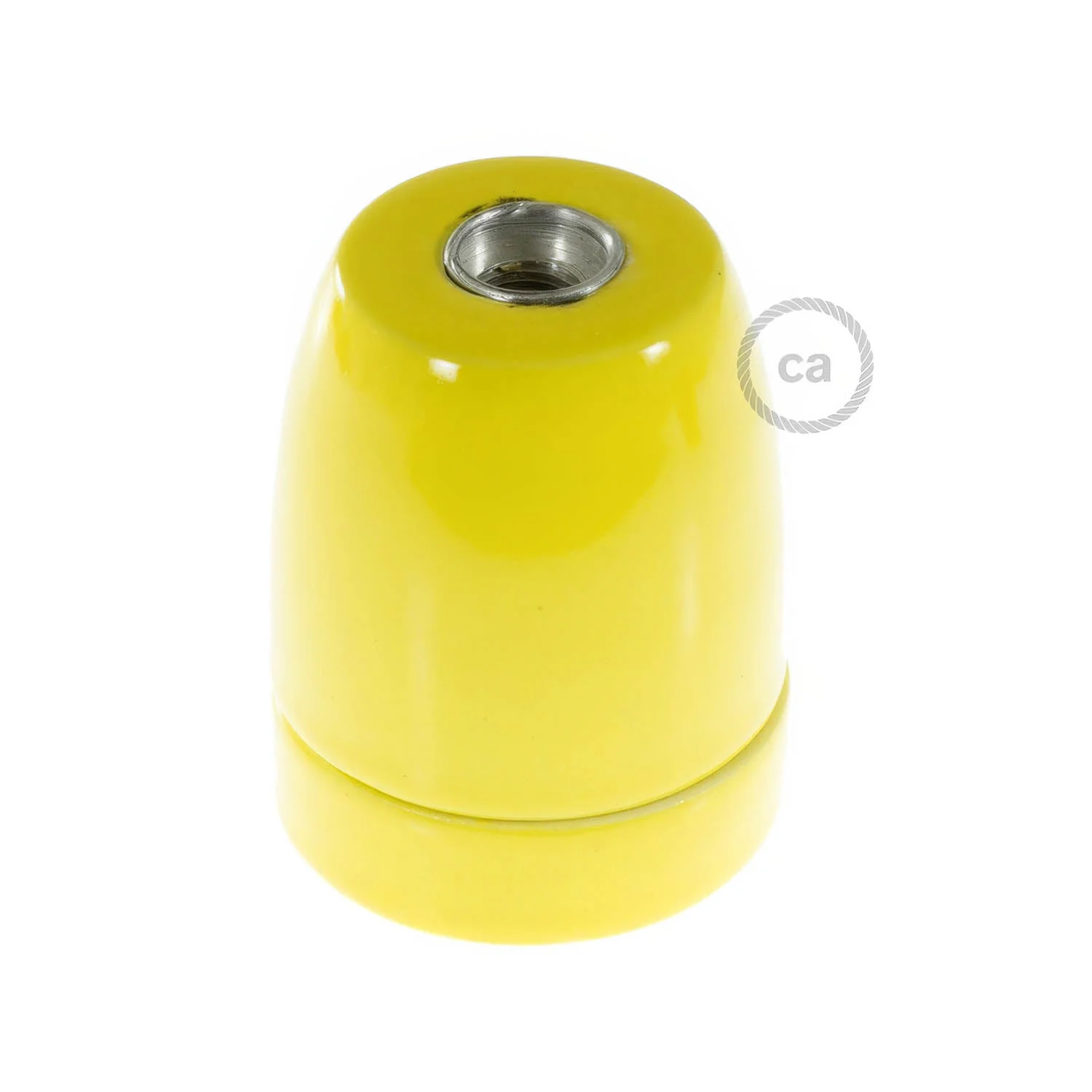 Kit douille E27 en porcelaine - Jaune - Image 3