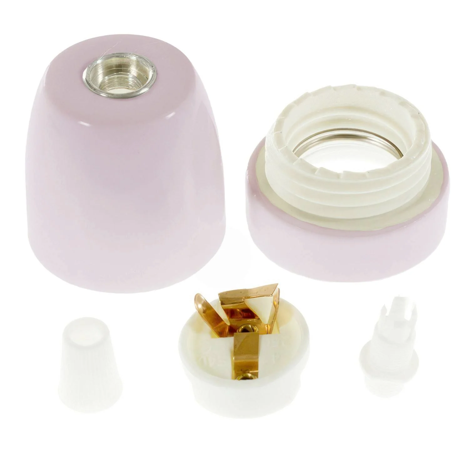 Kit douille E27 en porcelaine - Rose ancien - Image 2