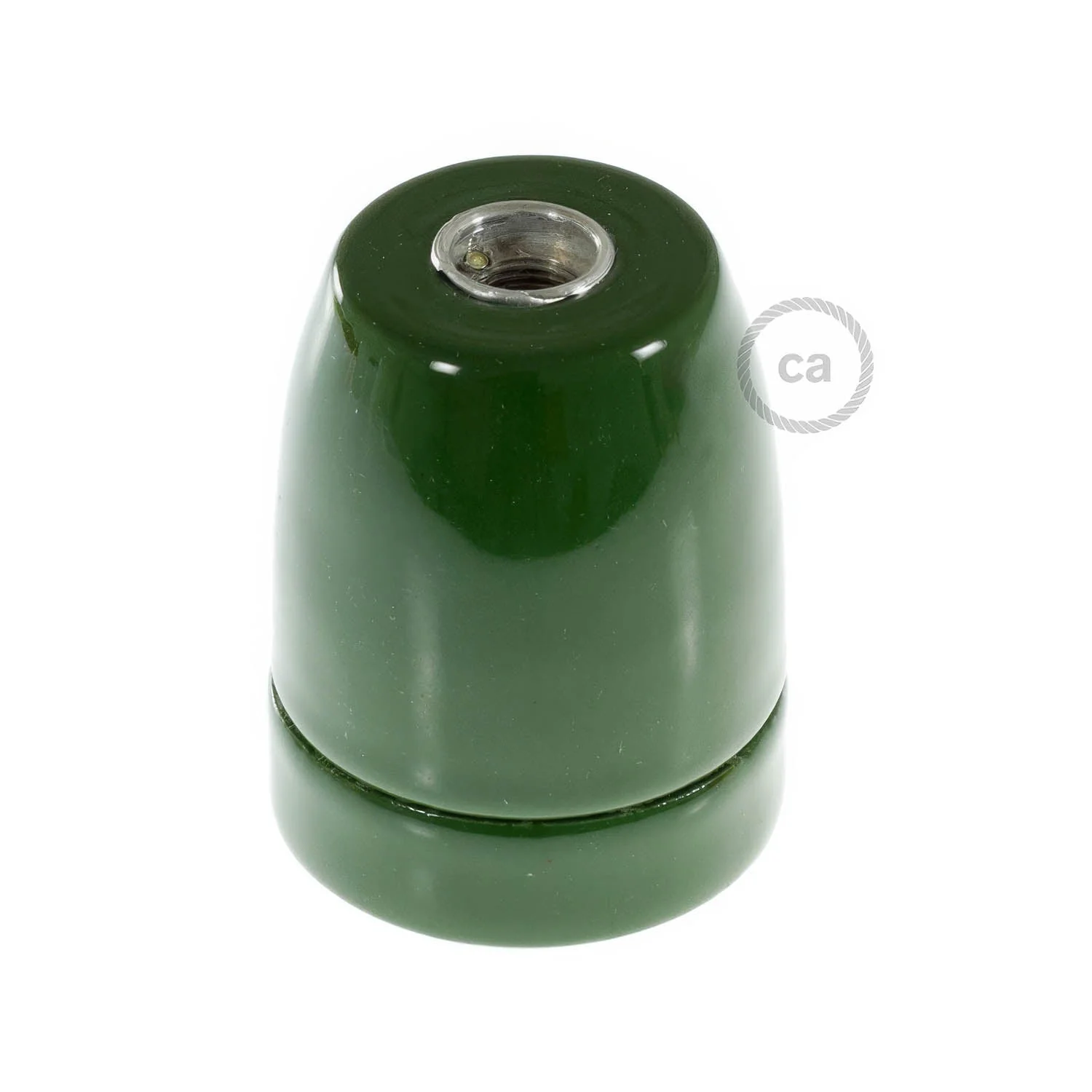 Kit douille E27 en porcelaine - Vert - Image 3