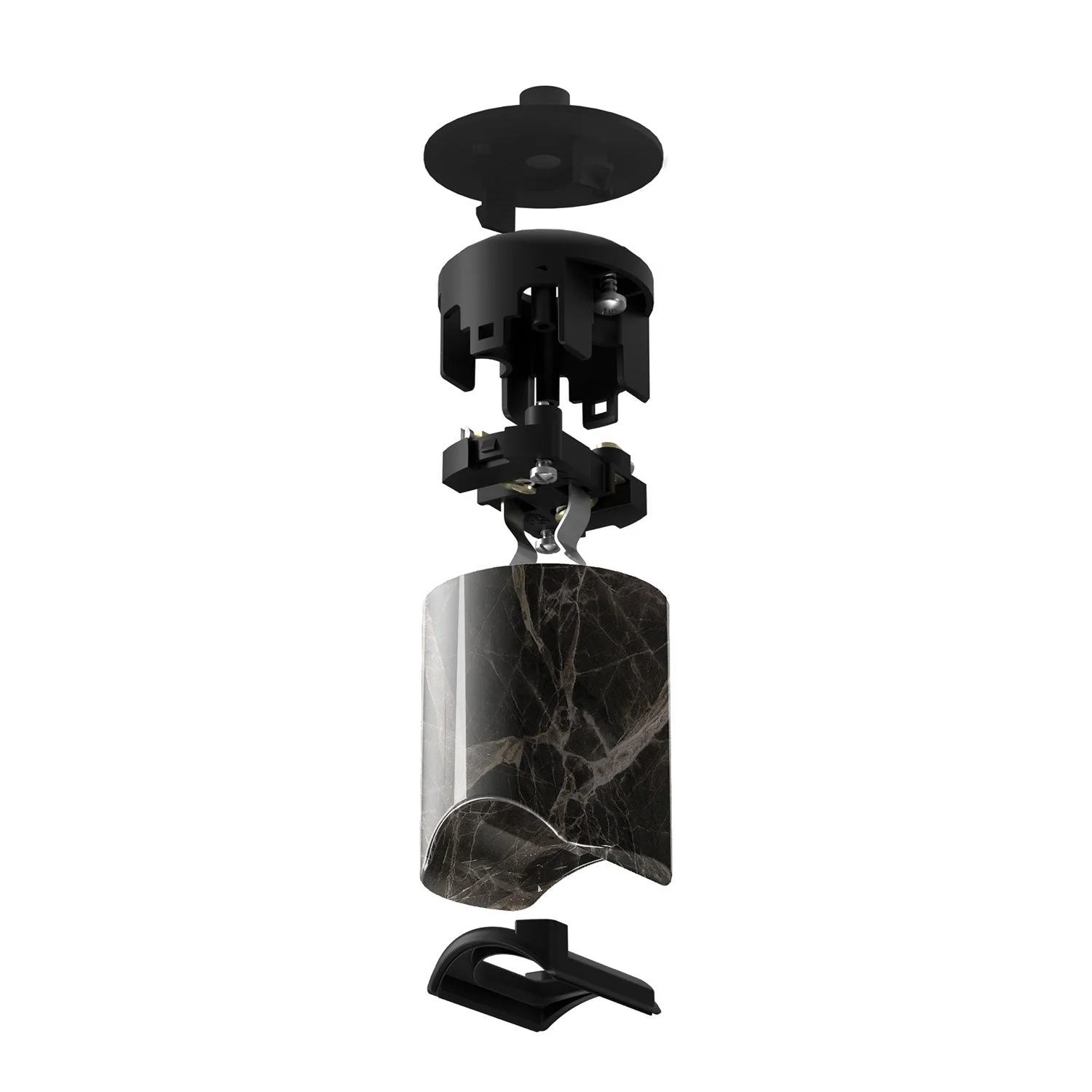 Kit douille esse14 pour lampes suspendues avec connexion S14d - Effet Brown marble - Image 2