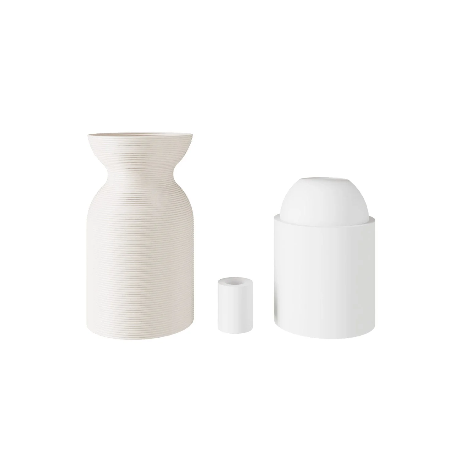 Kit douille E26 en plastique recyclé issu d’impression 3D - Coquille d’œuf - Image 2
