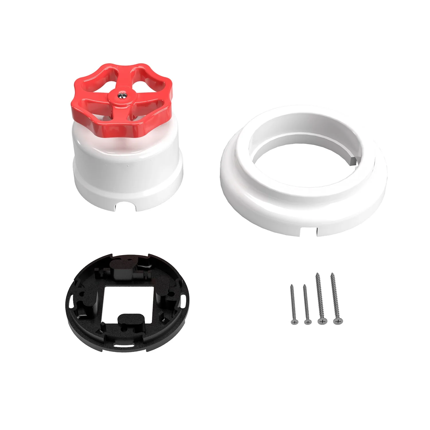 Kit interrupteur/va-et-vient avec bouton et base en porcelaine blanche - Image 16